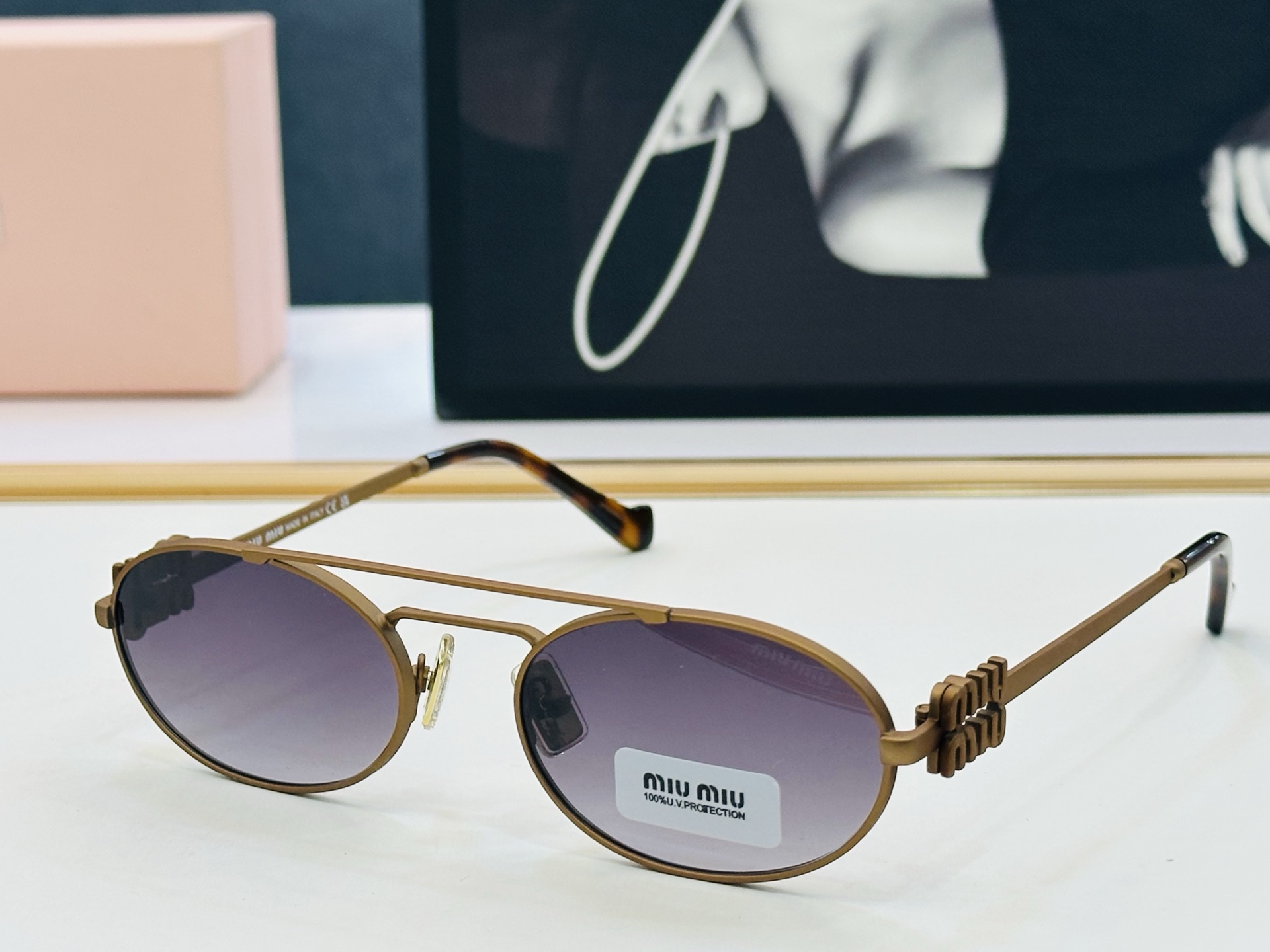 谬家 SMU54ZS Size：53口19-140 女士太阳眼镜 镂空型[玫瑰][玫瑰] 高档 J时尚墨