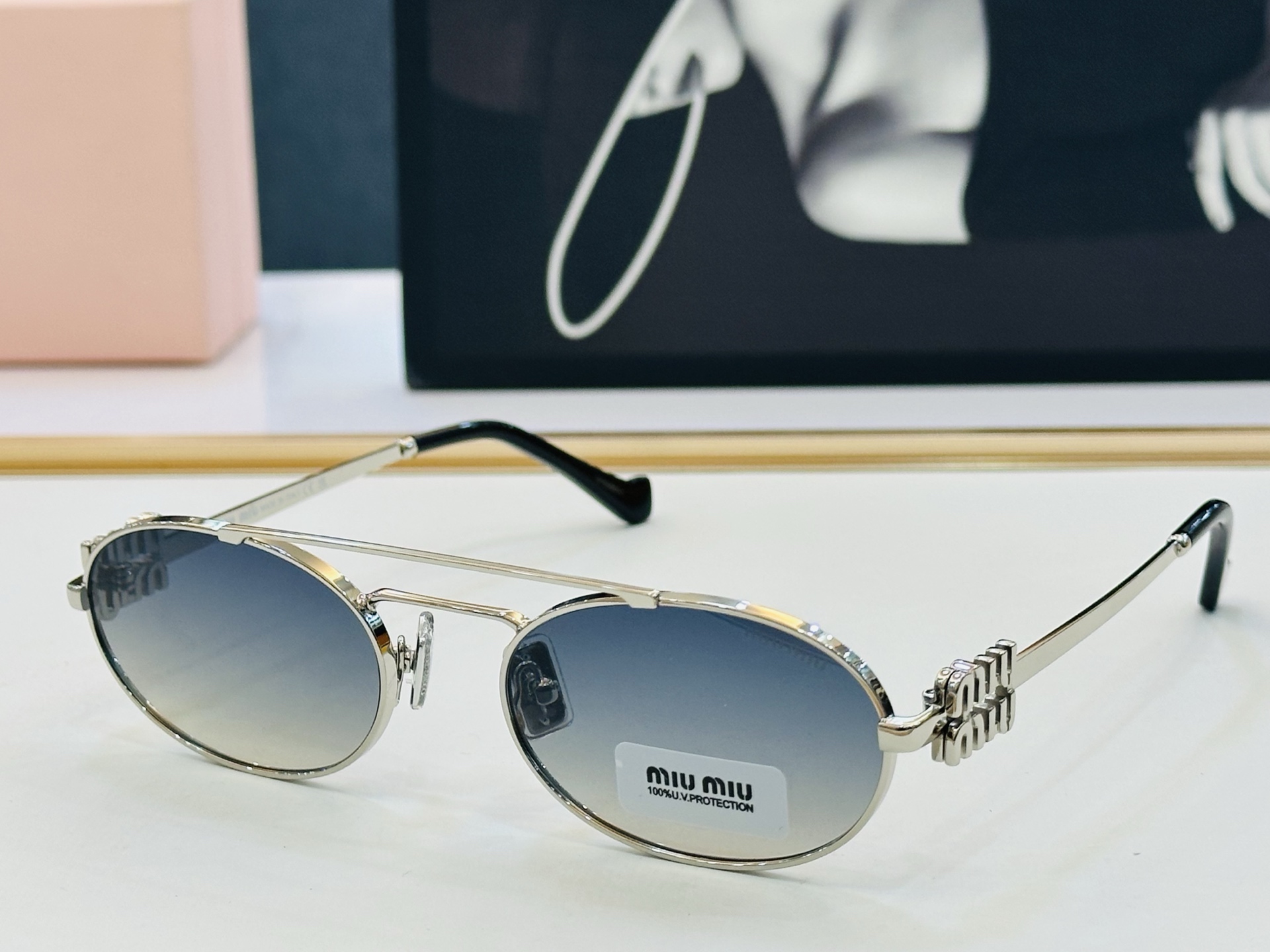 谬家 SMU54ZS Size：53口19-140 女士太阳眼镜 镂空型[玫瑰][玫瑰] 高档 J时尚墨