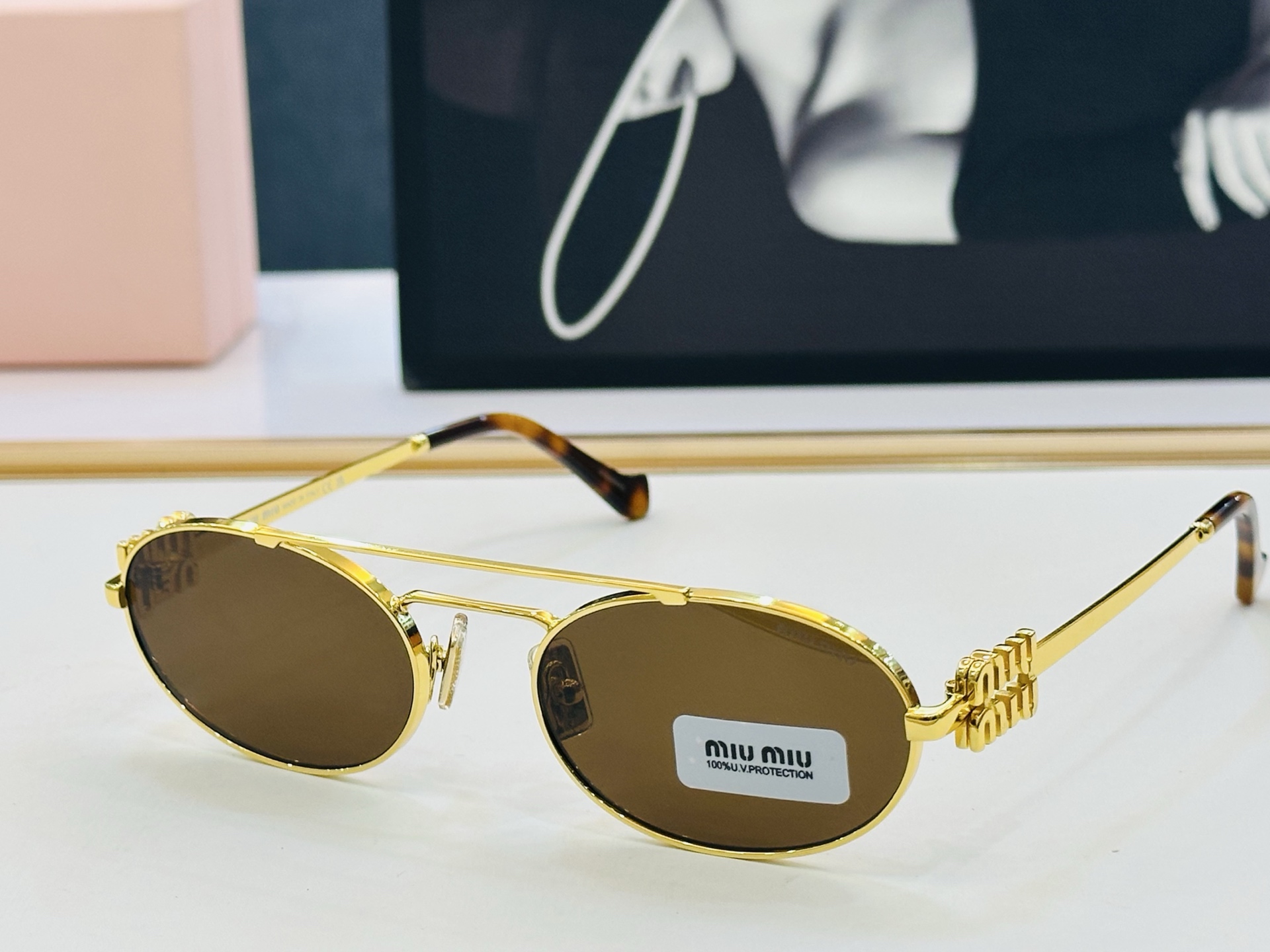 谬家 SMU54ZS Size：53口19-140 女士太阳眼镜 镂空型[玫瑰][玫瑰] 高档 J时尚墨