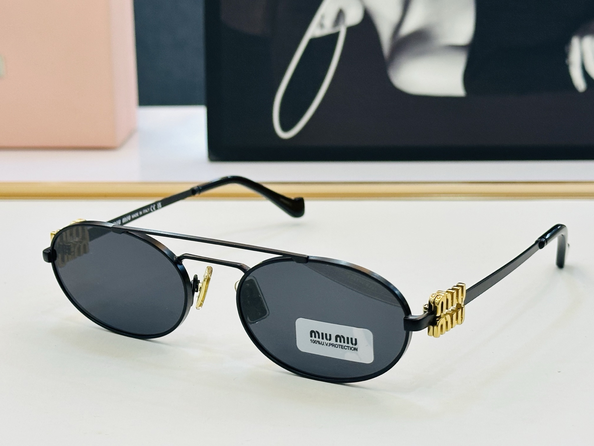 谬家 SMU54ZS Size：53口19-140 女士太阳眼镜 镂空型[玫瑰][玫瑰] 高档 J时尚墨