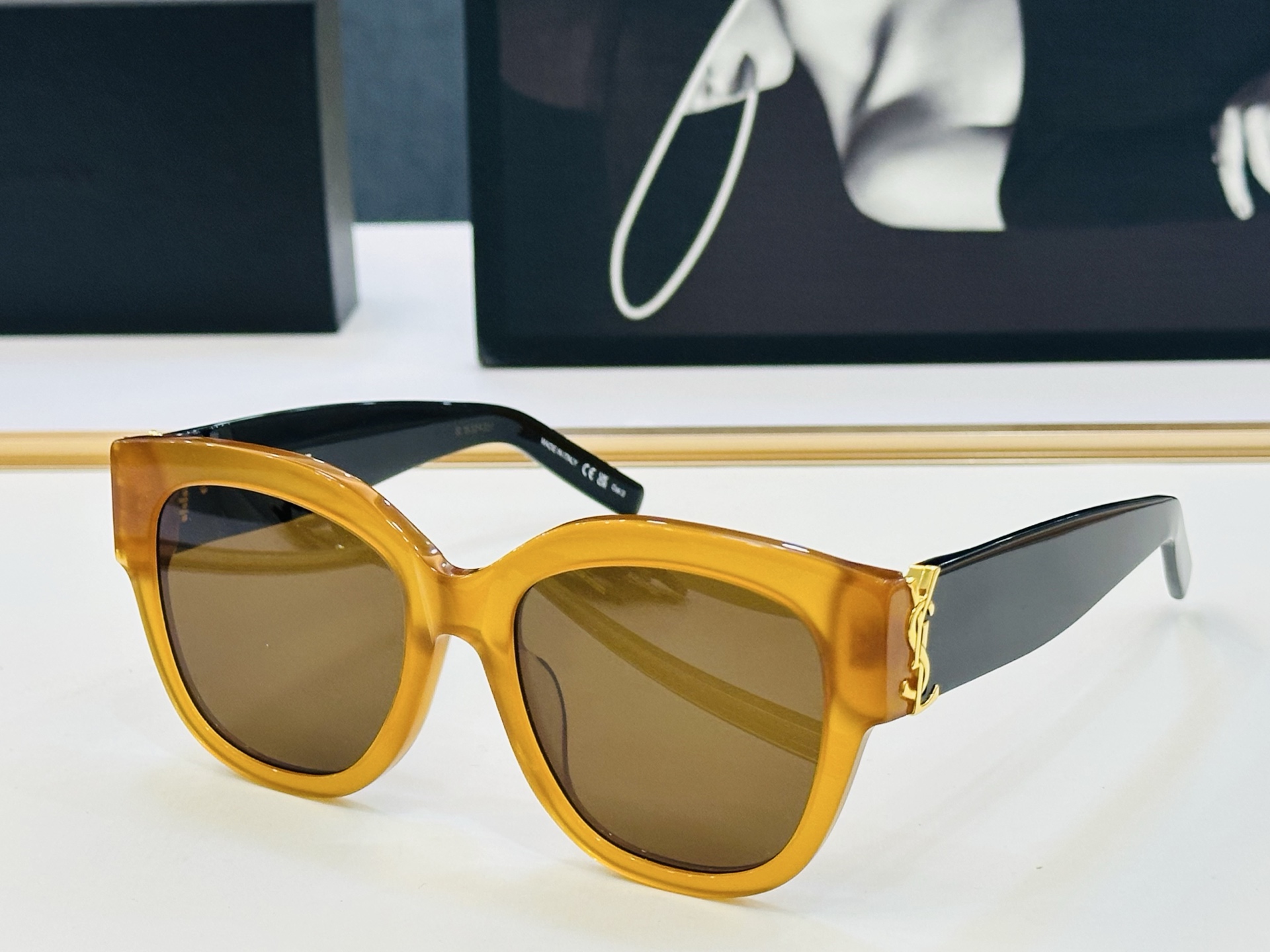 网红爆款 圣罗兰💫SLM95 💫Size：56口20-145 板材框设计 J俏皮甜美质感超好