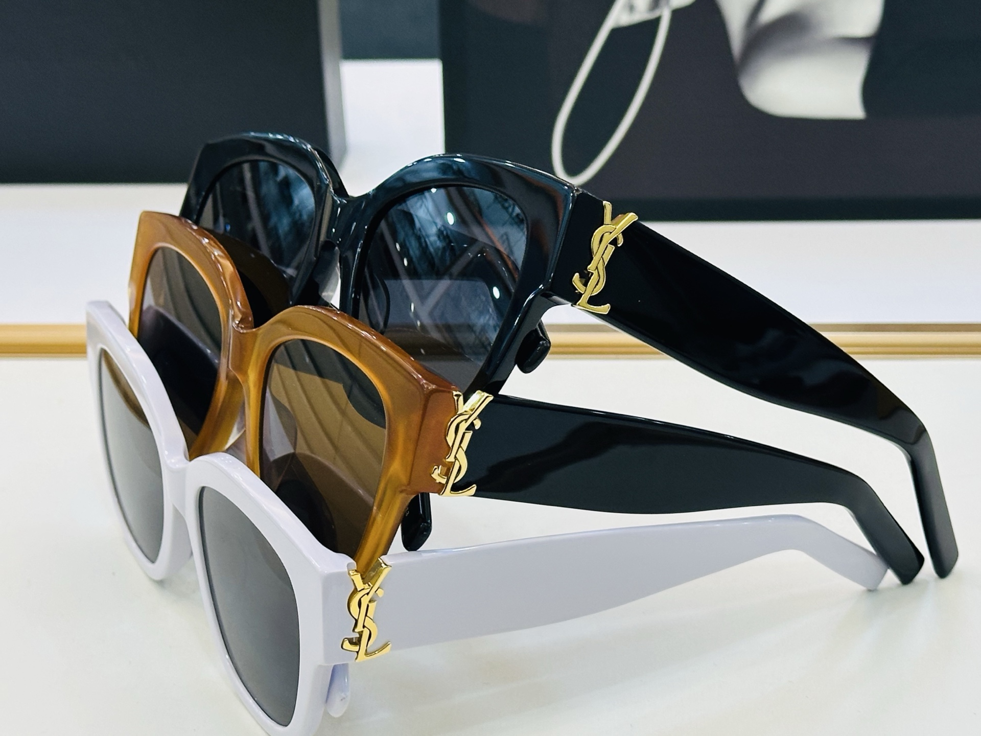 网红爆款 圣罗兰💫SLM95 💫Size：56口20-145 板材框设计 J俏皮甜美质感超好