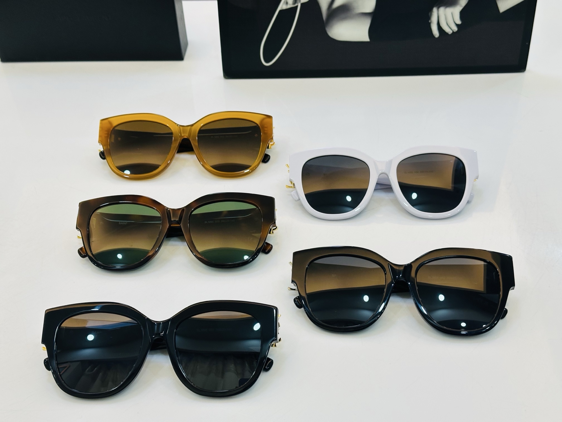 网红爆款 圣罗兰💫SLM95 💫Size：56口20-145 板材框设计 J俏皮甜美质感超好