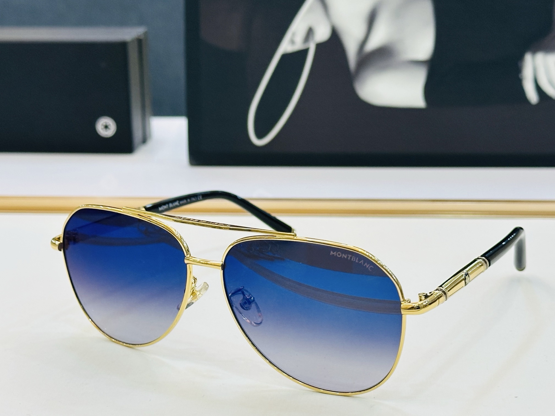 MB861 Size：61口13-140 🌤万宝龙 非常能彰显一个人的品味品质做工稳实 C太阳镜