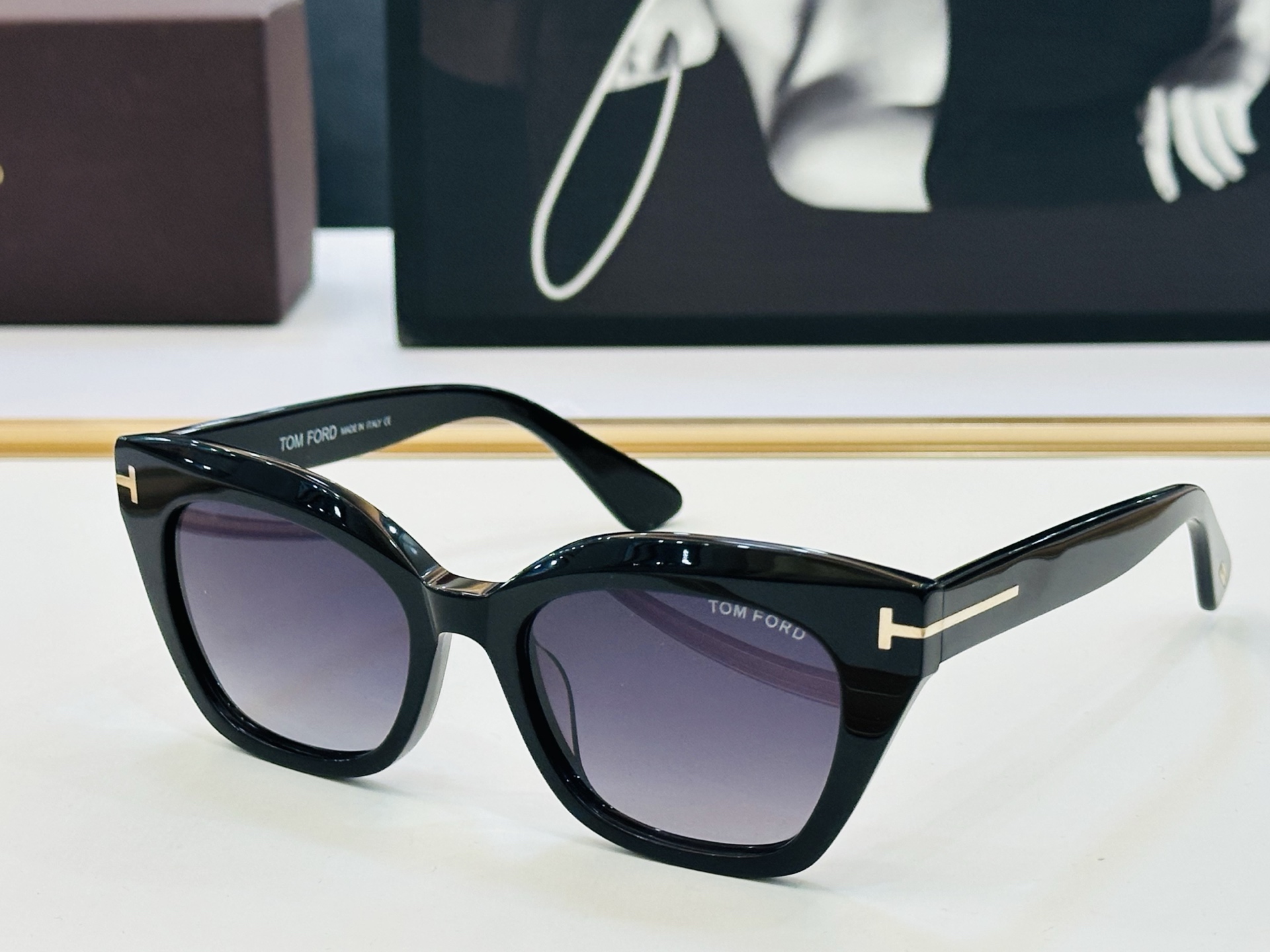 🎉TOM FOR*🎉汤姆家 Model: FT1031 Size：52口18-140 时尚框 板材太阳镜