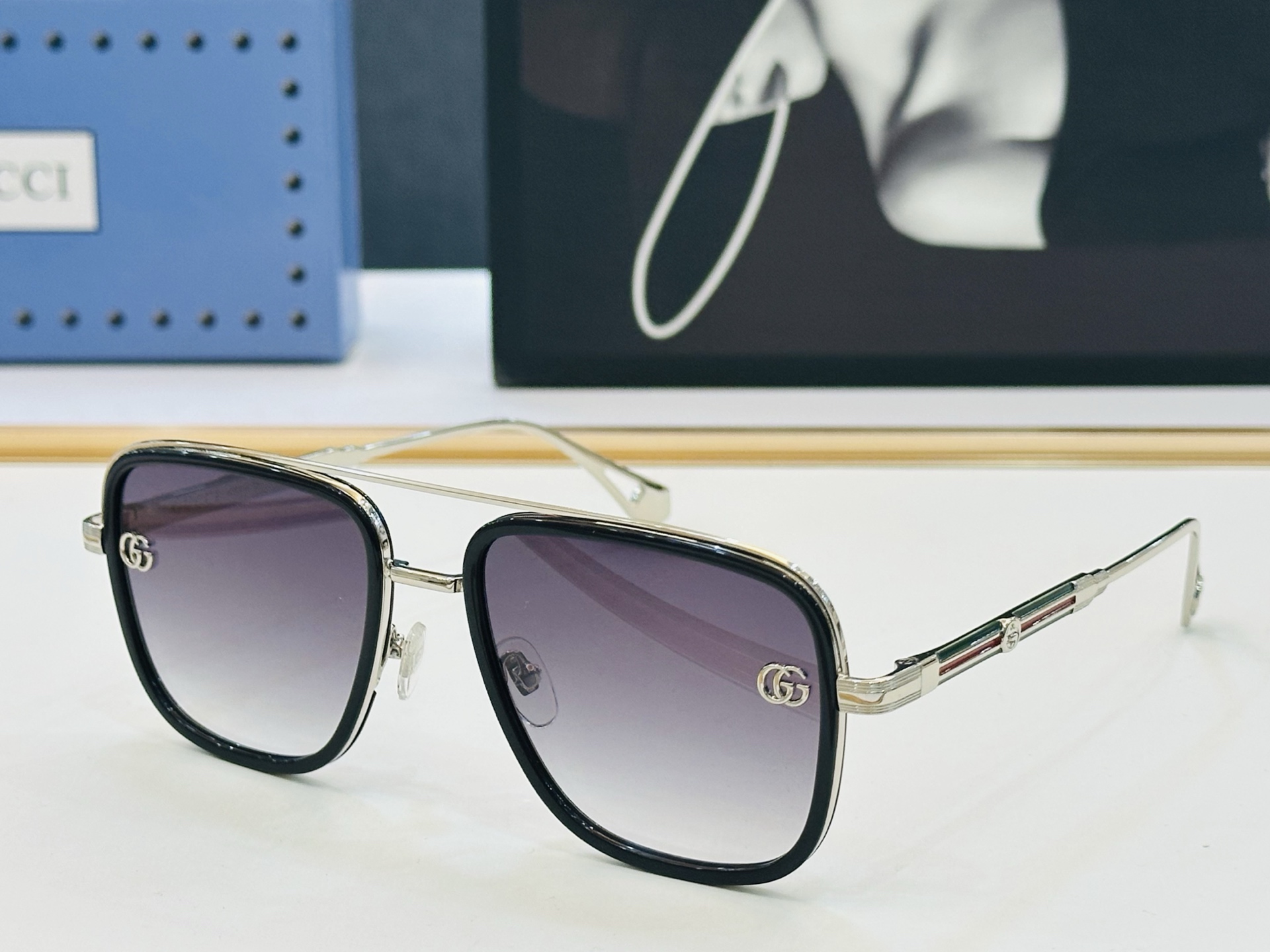 🔺GUCC*🔻 古家GG1469 Size：56口19-143 女士款 搭配镜框🔝🔝J时尚靓丽 个性十足