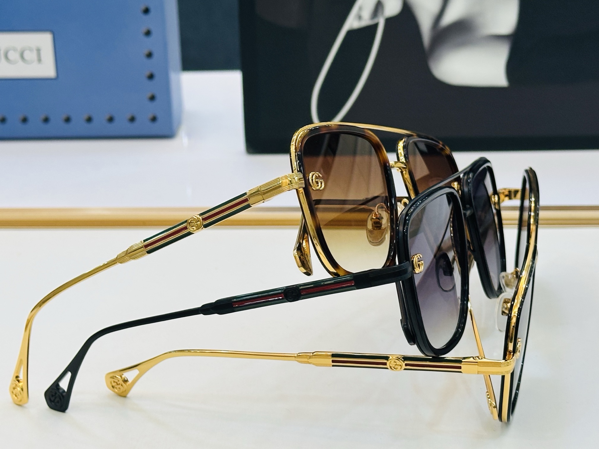 🔺GUCC*🔻 古家GG1469 Size：56口19-143 女士款 搭配镜框🔝🔝J时尚靓丽 个性十足