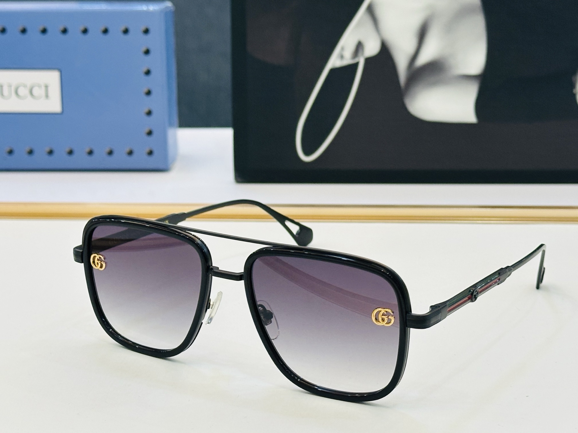 🔺GUCC*🔻 古家GG1469 Size：56口19-143 女士款 搭配镜框🔝🔝J时尚靓丽 个性十足