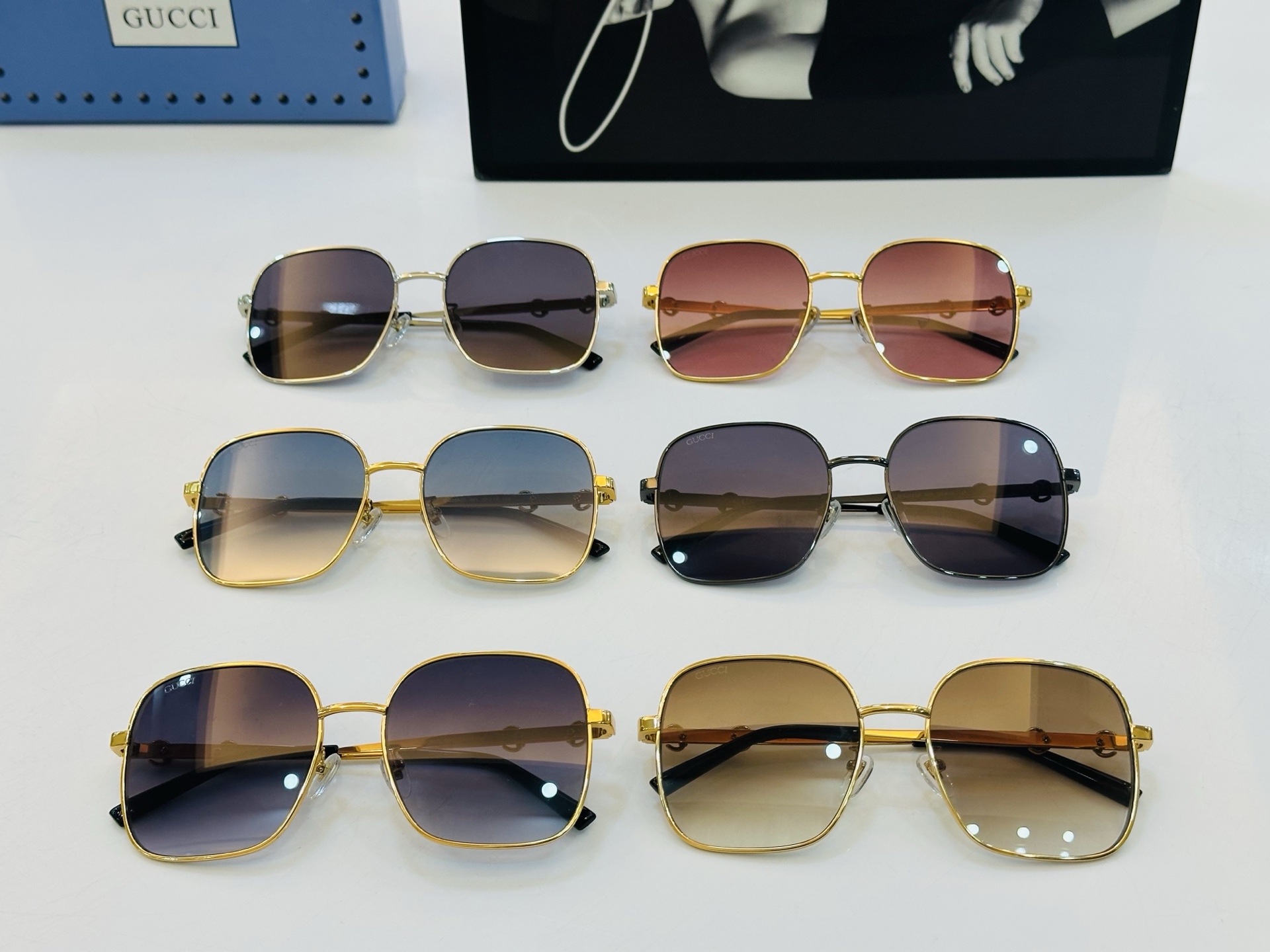 GUCC* 古家 GG2053S 🐝🐝系列 Size：58口18-145 🍁🍁Zm超绝品质 太阳镜。