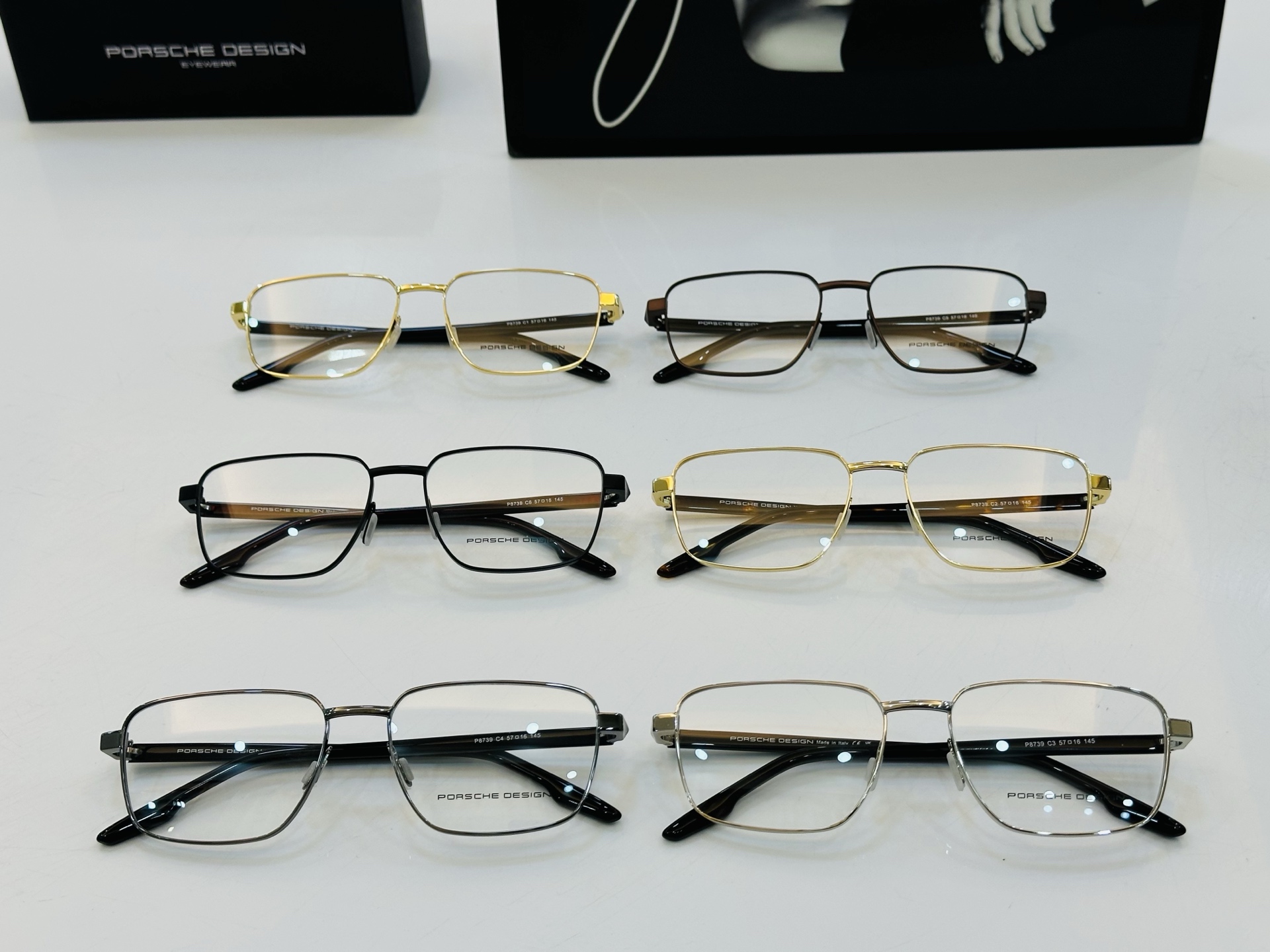 🌞保时家 Size：57口16-145 高档金属 💝[得意]超轻款 Z配光镜