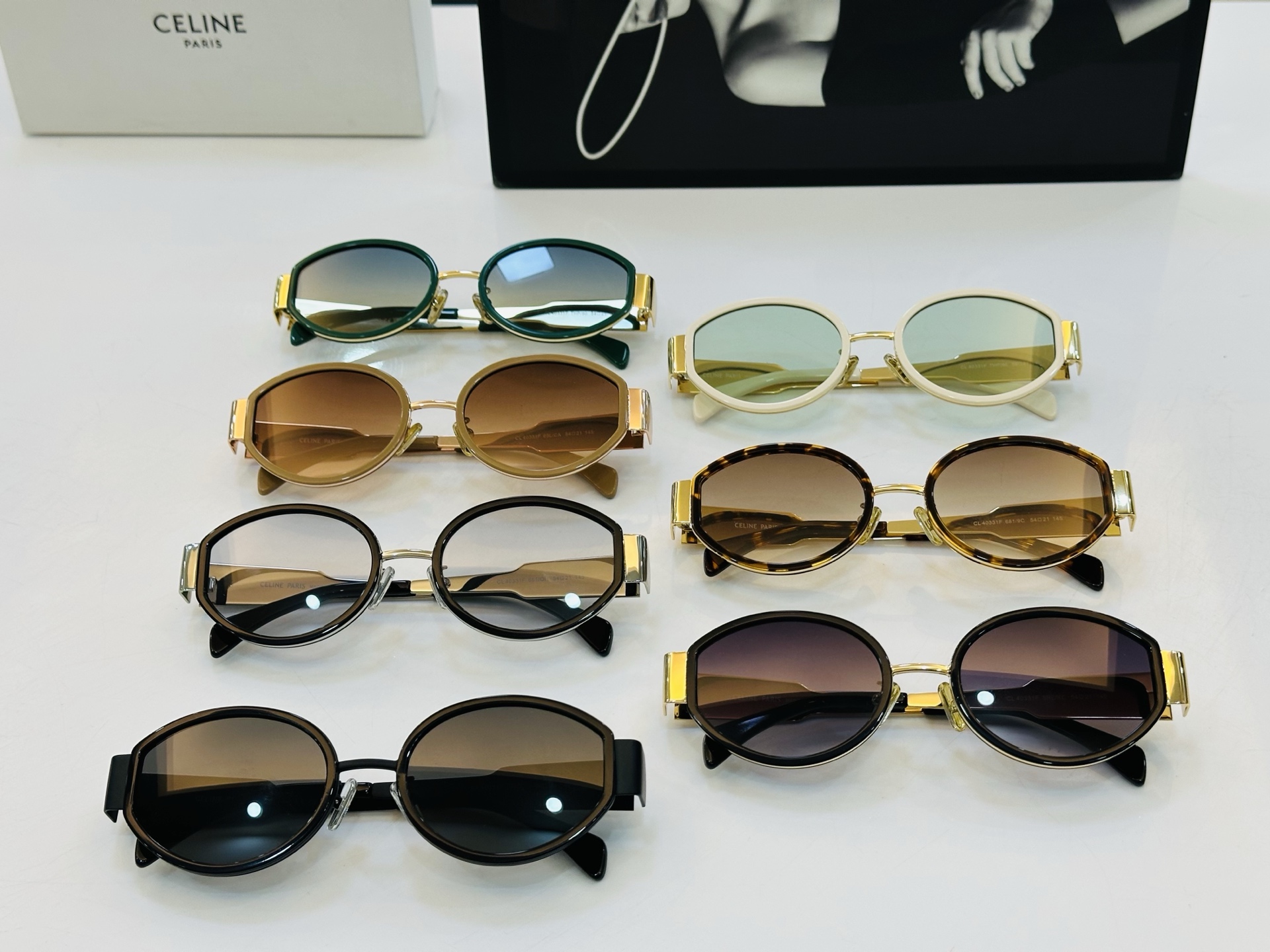 【CELINE】赛琳 CL40331F Size：54口21-145 一直热销的款式 欧美风 L光泽度好