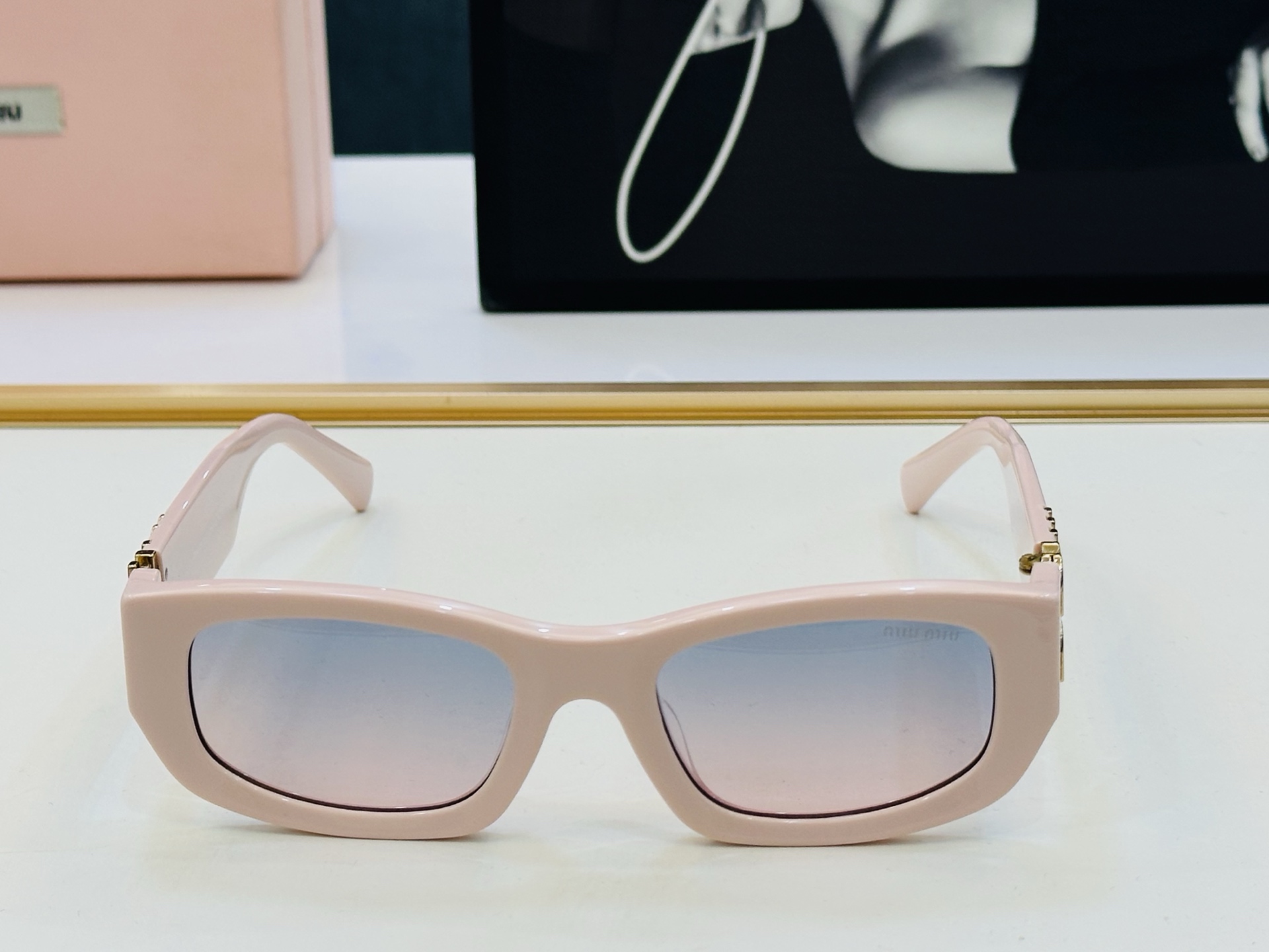 谬家 SMU B04 Size：53口22-135 女士太阳眼镜 [玫瑰][玫瑰] 高档 J时尚墨镜潮人