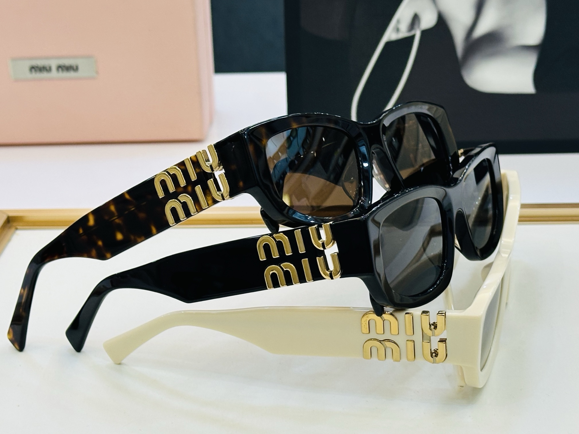 谬家 SMU B04 Size：53口22-135 女士太阳眼镜 [玫瑰][玫瑰] 高档 J时尚墨镜潮人