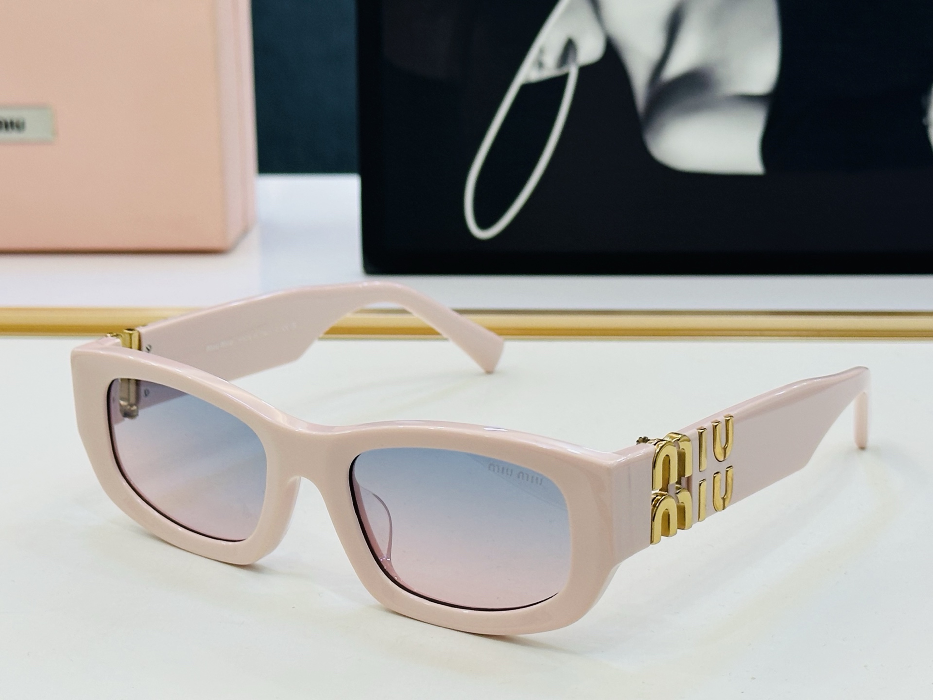 谬家 SMU B04 Size：53口22-135 女士太阳眼镜 [玫瑰][玫瑰] 高档 J时尚墨镜潮人