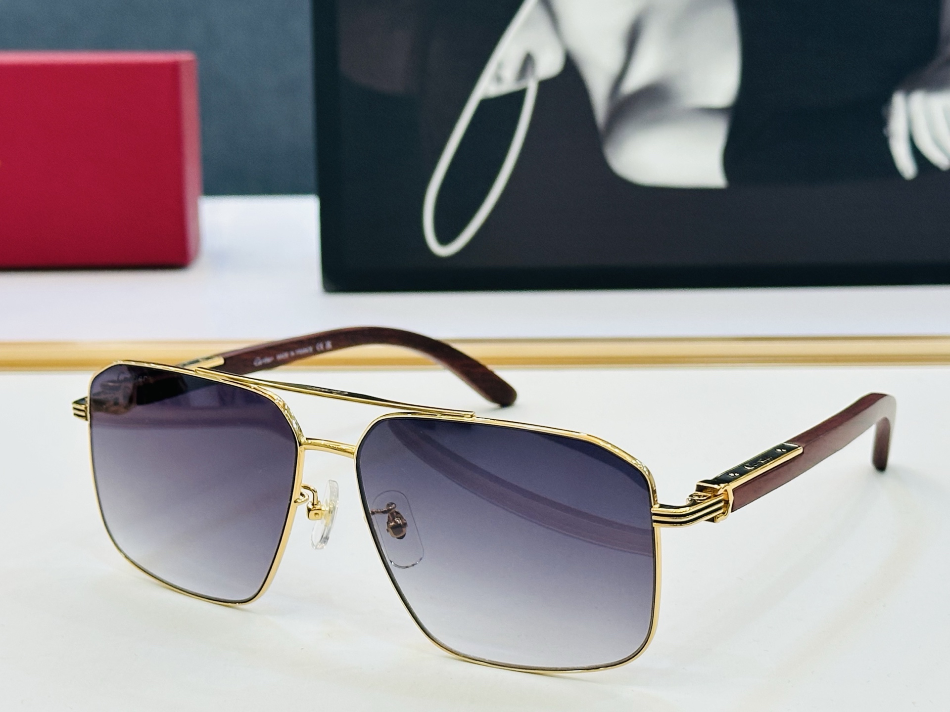 🆕 原版Cartie* 卡家 官网经典款 太阳镜 CT0567S Size：61口14-145 电镀工艺