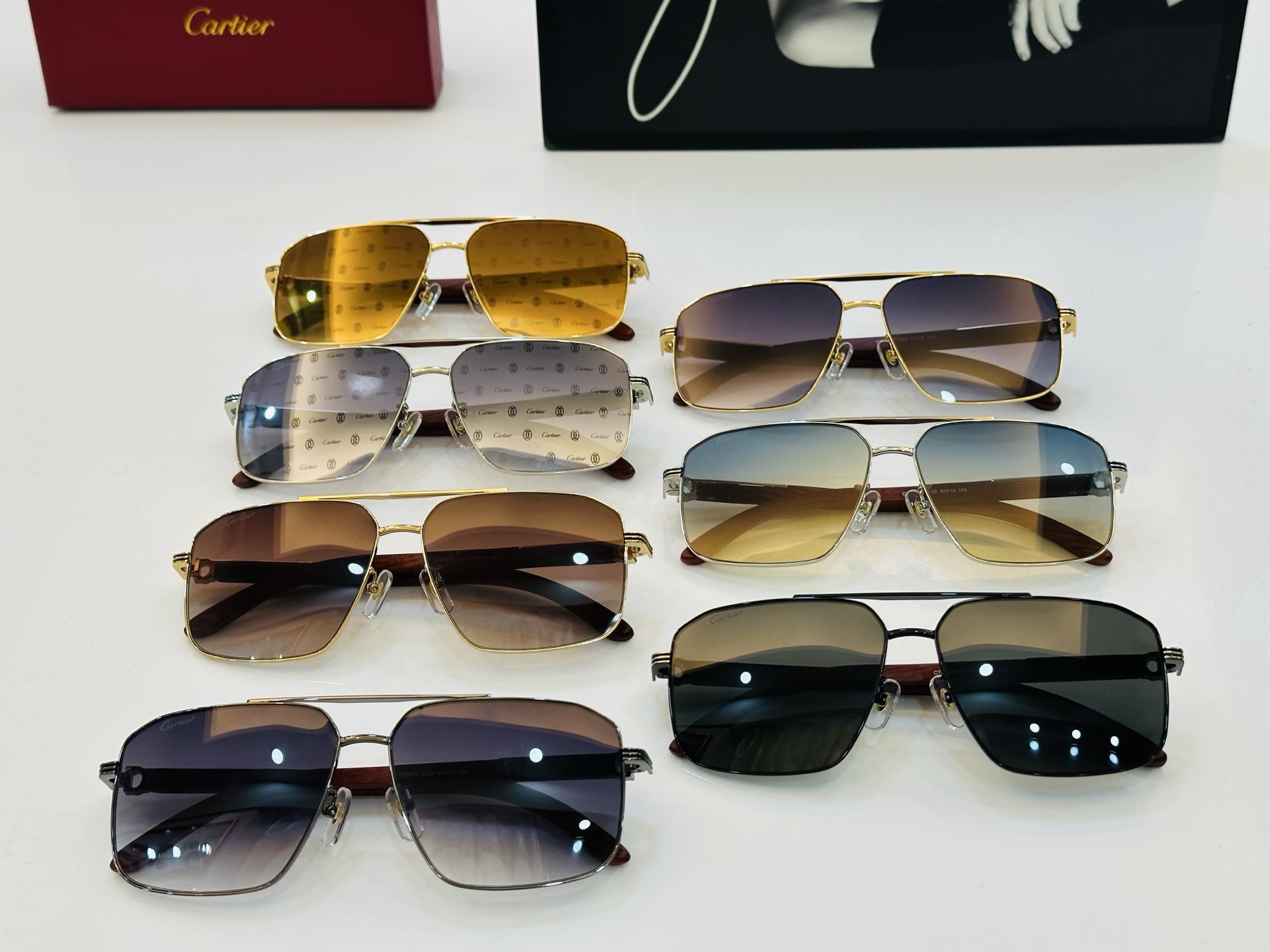 🆕 原版Cartie* 卡家 官网经典款 太阳镜 CT0567S Size：61口14-145 电镀工艺