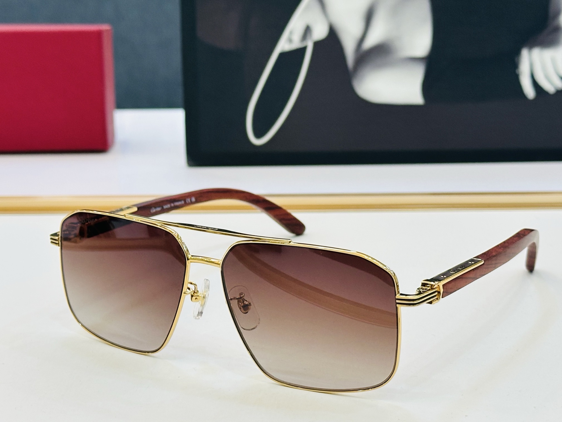 🆕 原版Cartie* 卡家 官网经典款 太阳镜 CT0567S Size：61口14-145 电镀工艺