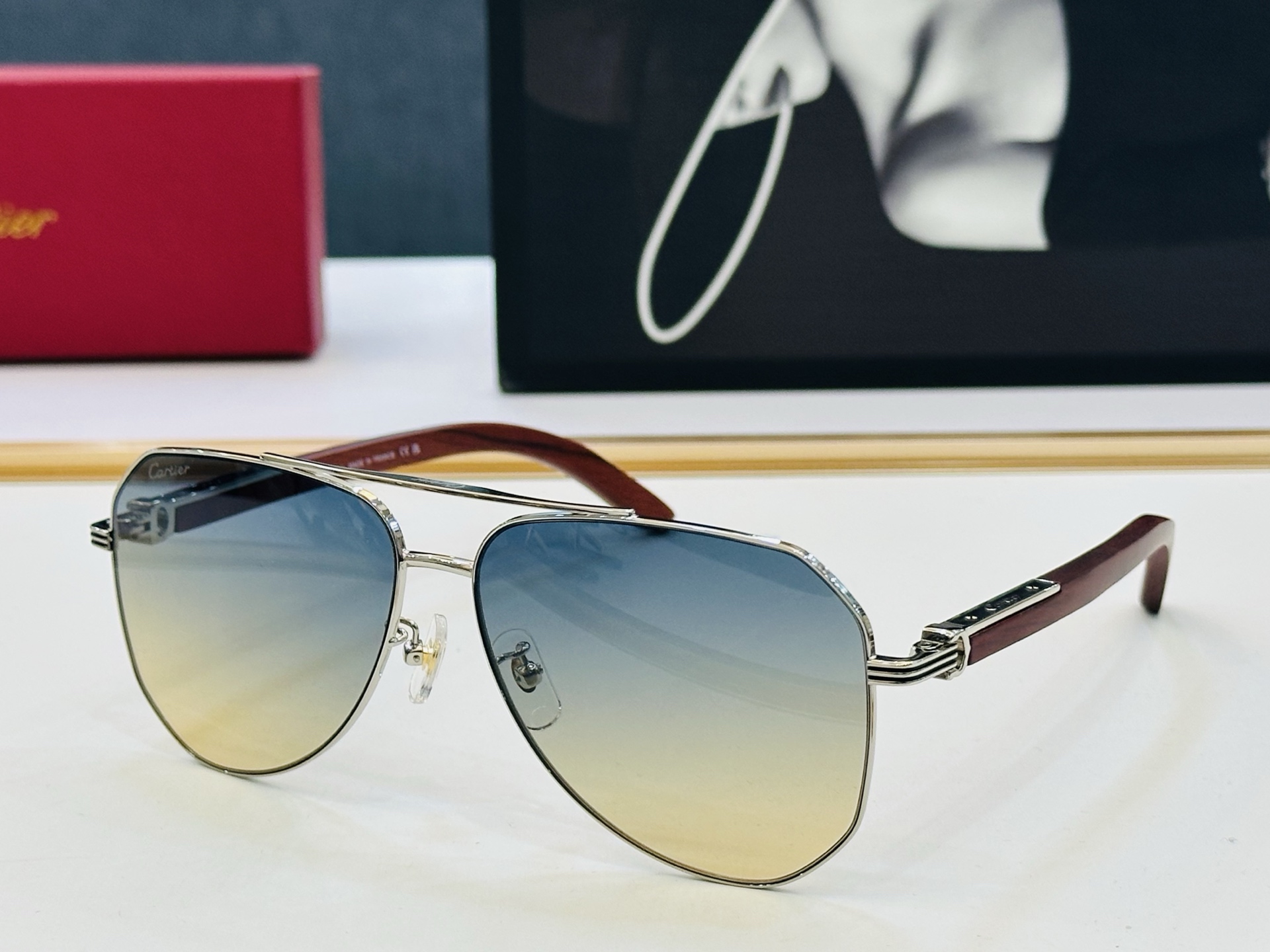 🆕 原版Cartie* 卡家 官网经典款 太阳镜 CT0566S Size：61口14-145 电镀工艺