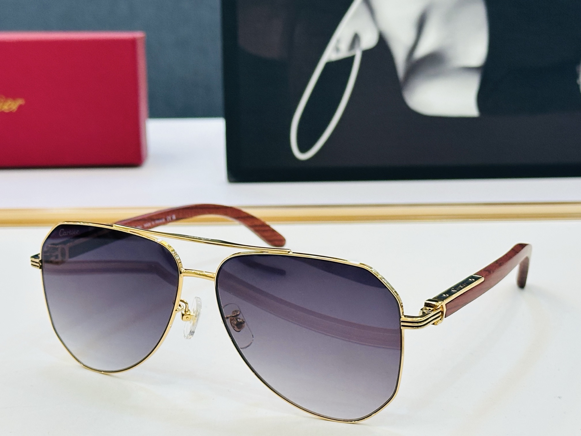 🆕 原版Cartie* 卡家 官网经典款 太阳镜 CT0566S Size：61口14-145 电镀工艺