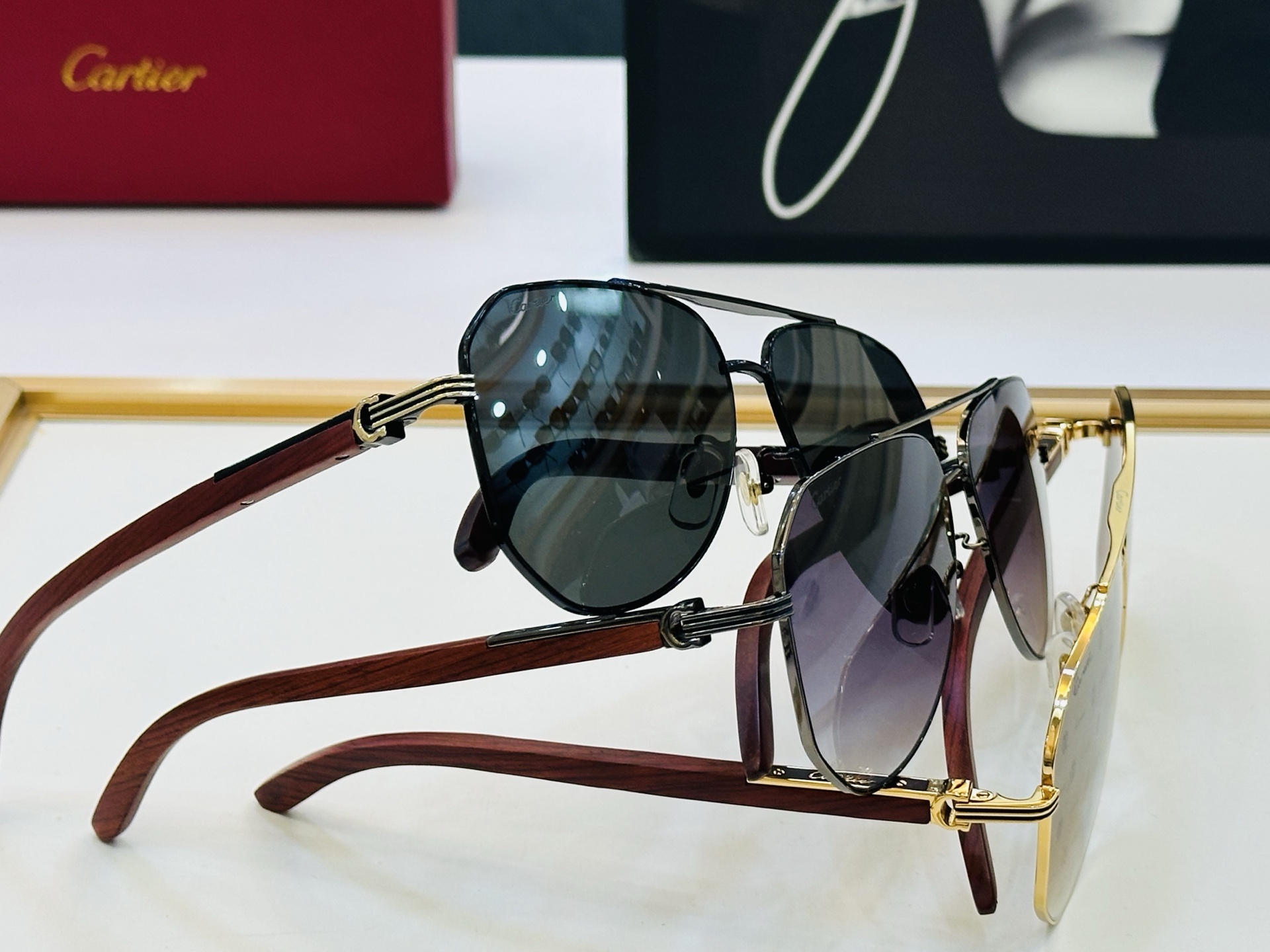 🆕 原版Cartie* 卡家 官网经典款 太阳镜 CT0566S Size：61口14-145 电镀工艺