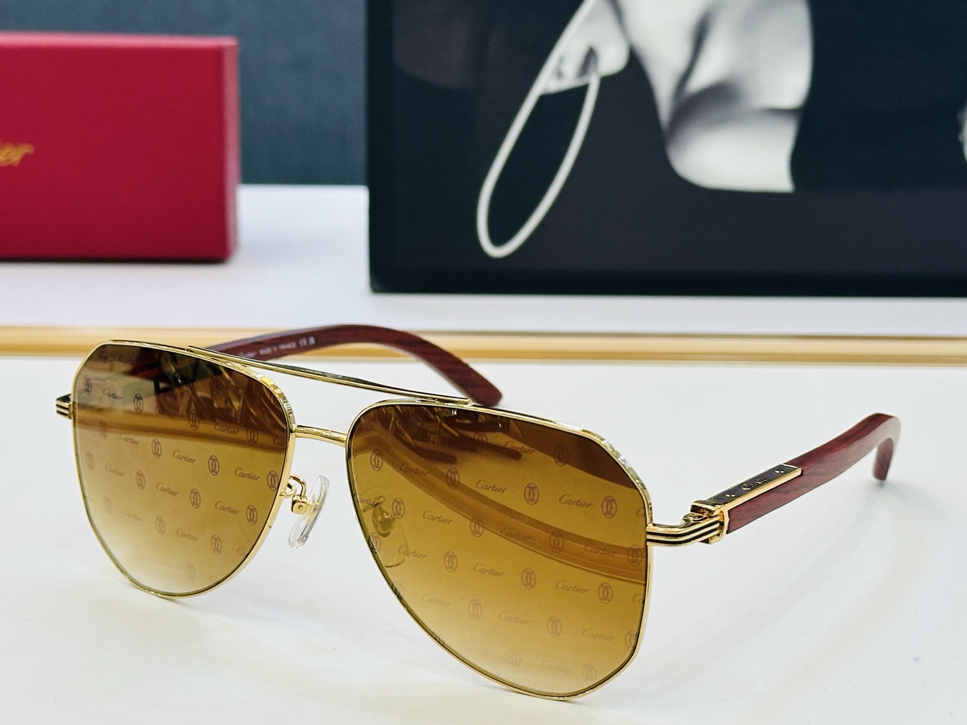 🆕 原版Cartie* 卡家 官网经典款 太阳镜 CT0566S Size：61口14-145 电镀工艺