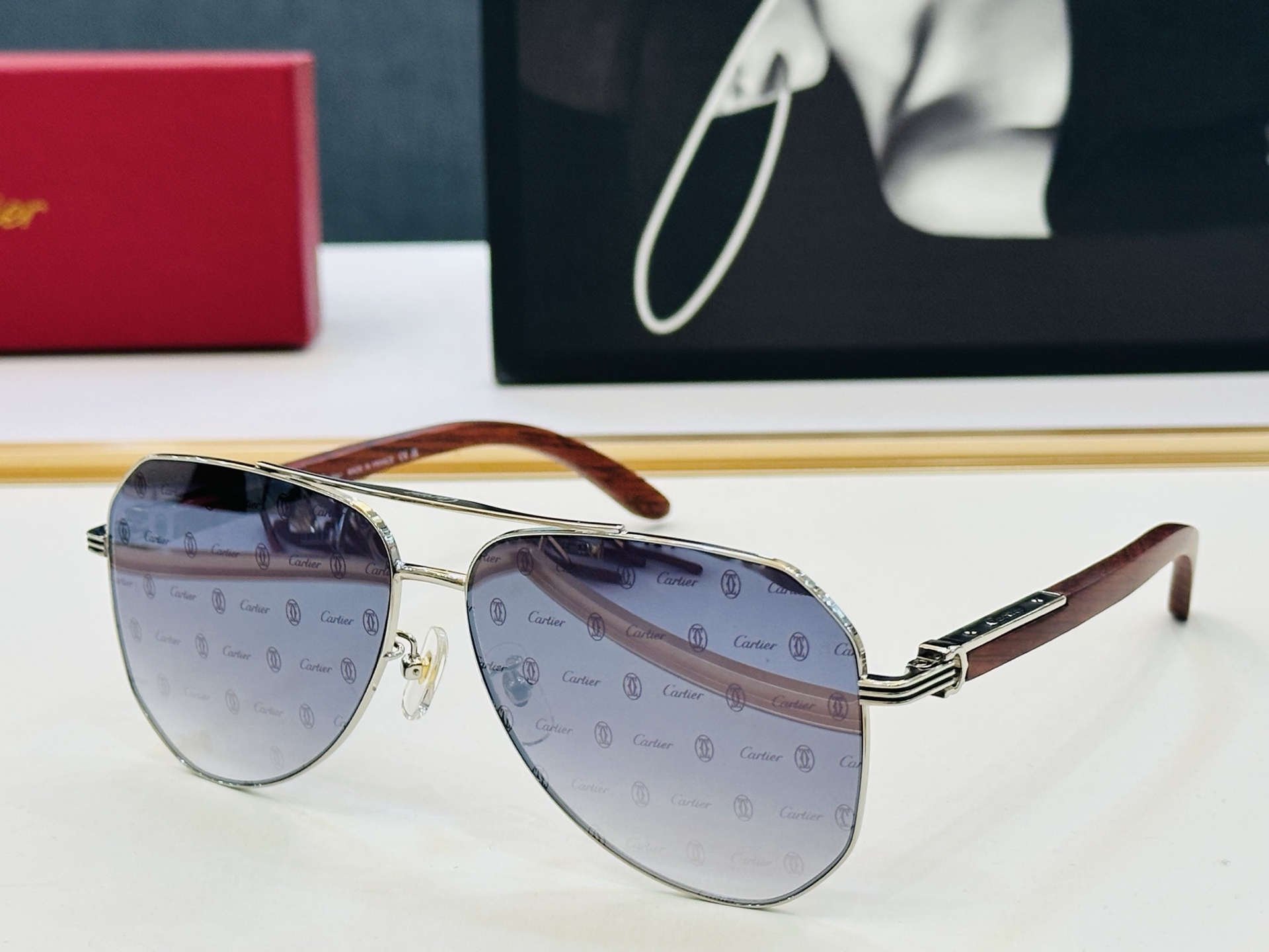 🆕 原版Cartie* 卡家 官网经典款 太阳镜 CT0566S Size：61口14-145 电镀工艺