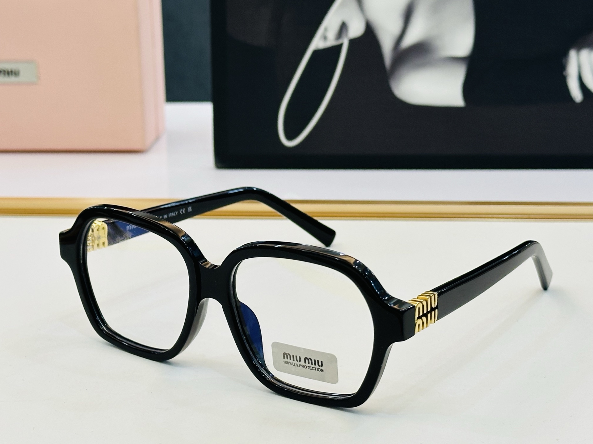 ❤️❤️🆕 谬家 MU03YV Size：54口17-145 [玫瑰]得意]微笑] 一 独具品质 配光镜