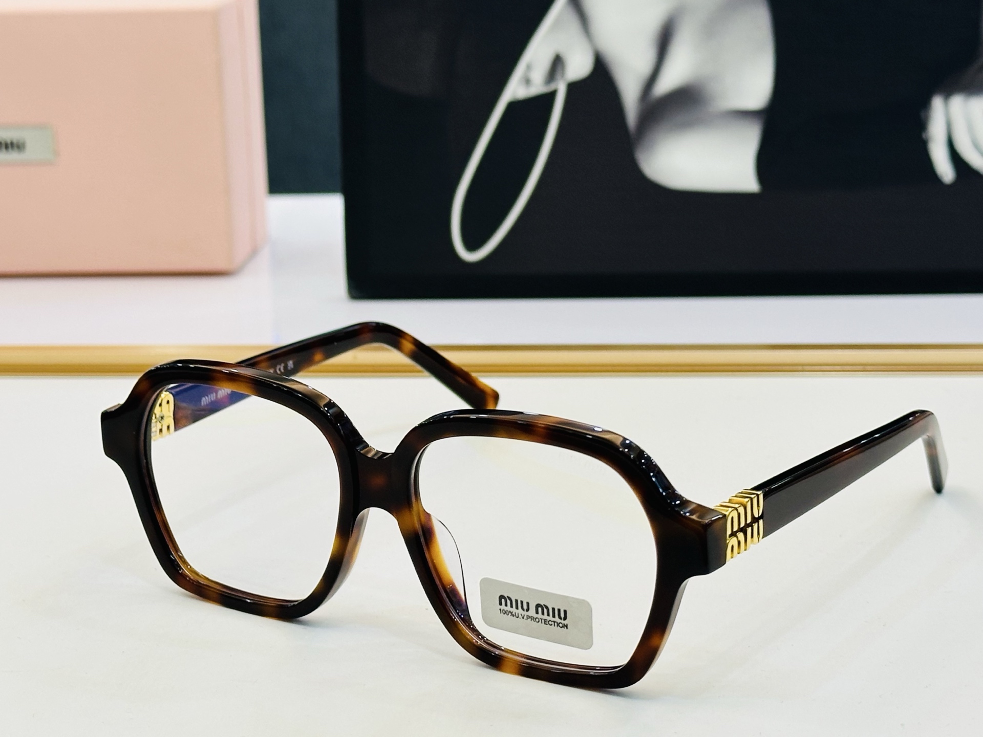 ❤️❤️🆕 谬家 MU03YV Size：54口17-145 [玫瑰]得意]微笑] 一 独具品质 配光镜