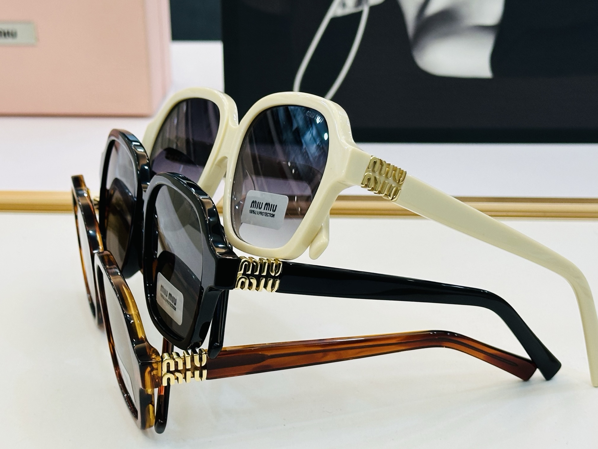 ❤️❤️🆕 谬家 MU03YV Size：54口17-145 [玫瑰]得意]微笑] 一 独具品质 配光镜