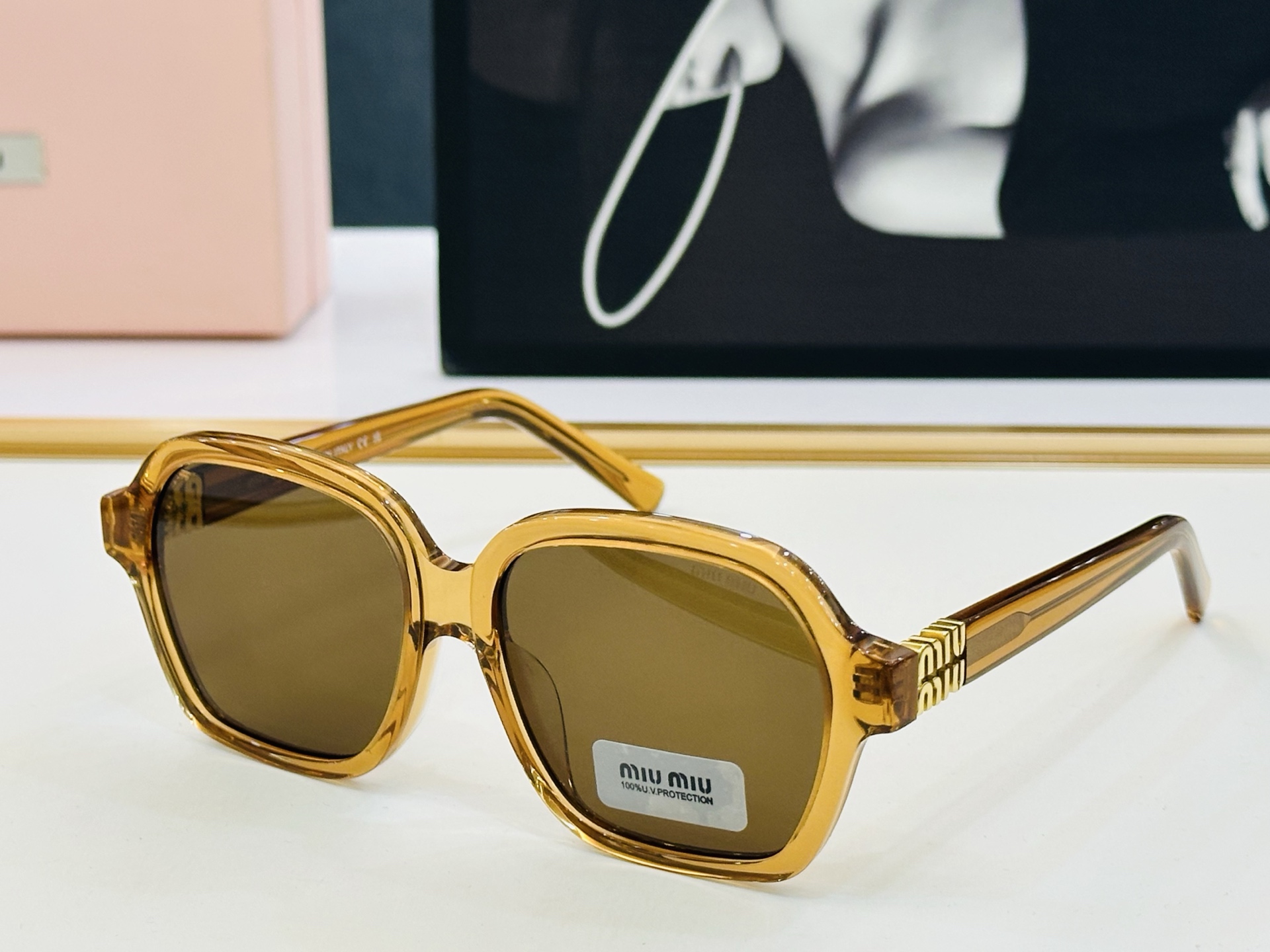 ❤️❤️🆕 谬家 MU03YV Size：54口17-145 [玫瑰]得意]微笑] 一 独具品质 配光镜