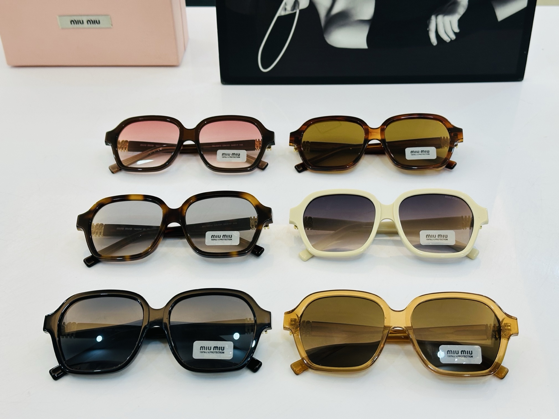 ❤️❤️🆕 谬家 MU03YV Size：54口17-145 [玫瑰]得意]微笑] 一 独具品质 配光镜