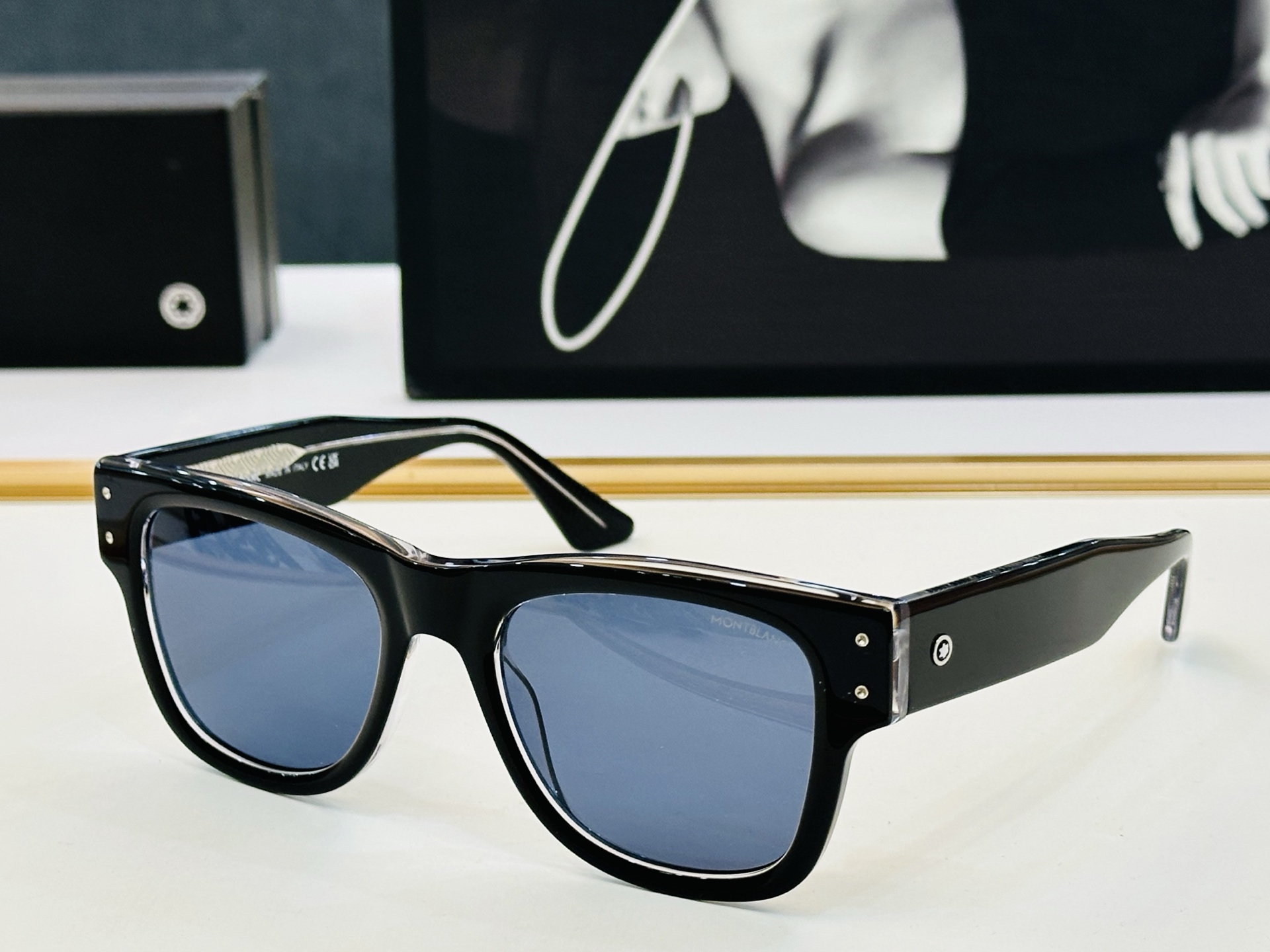 MB0381S Size：54口21-145 🌤万宝龙 非常能彰显一个人的品味品质做工稳实 L 太阳镜