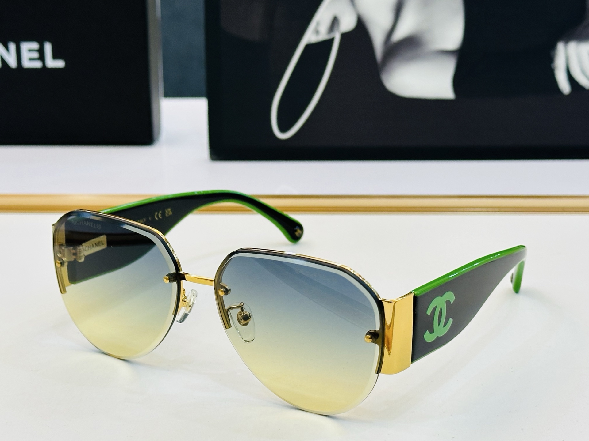 CHANE*香家 CH6657 SIZE：62口15-145 潮流爆款 太阳镜 😍😍高品质 佩戴舒适 b