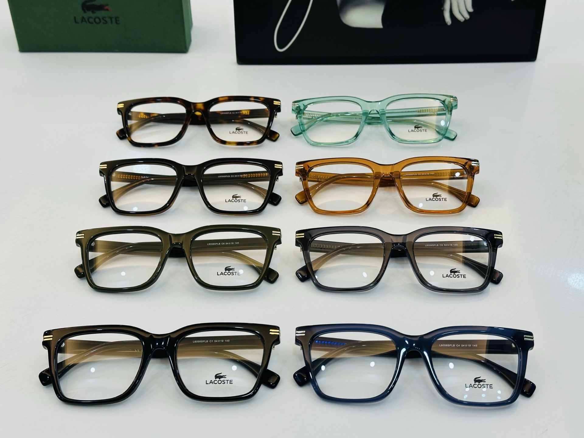 🆕 鳄鱼 LACOSTE 最新款L6056 Size：54口19-145 💫💫时尚舒适 💍Z超轻 配光架