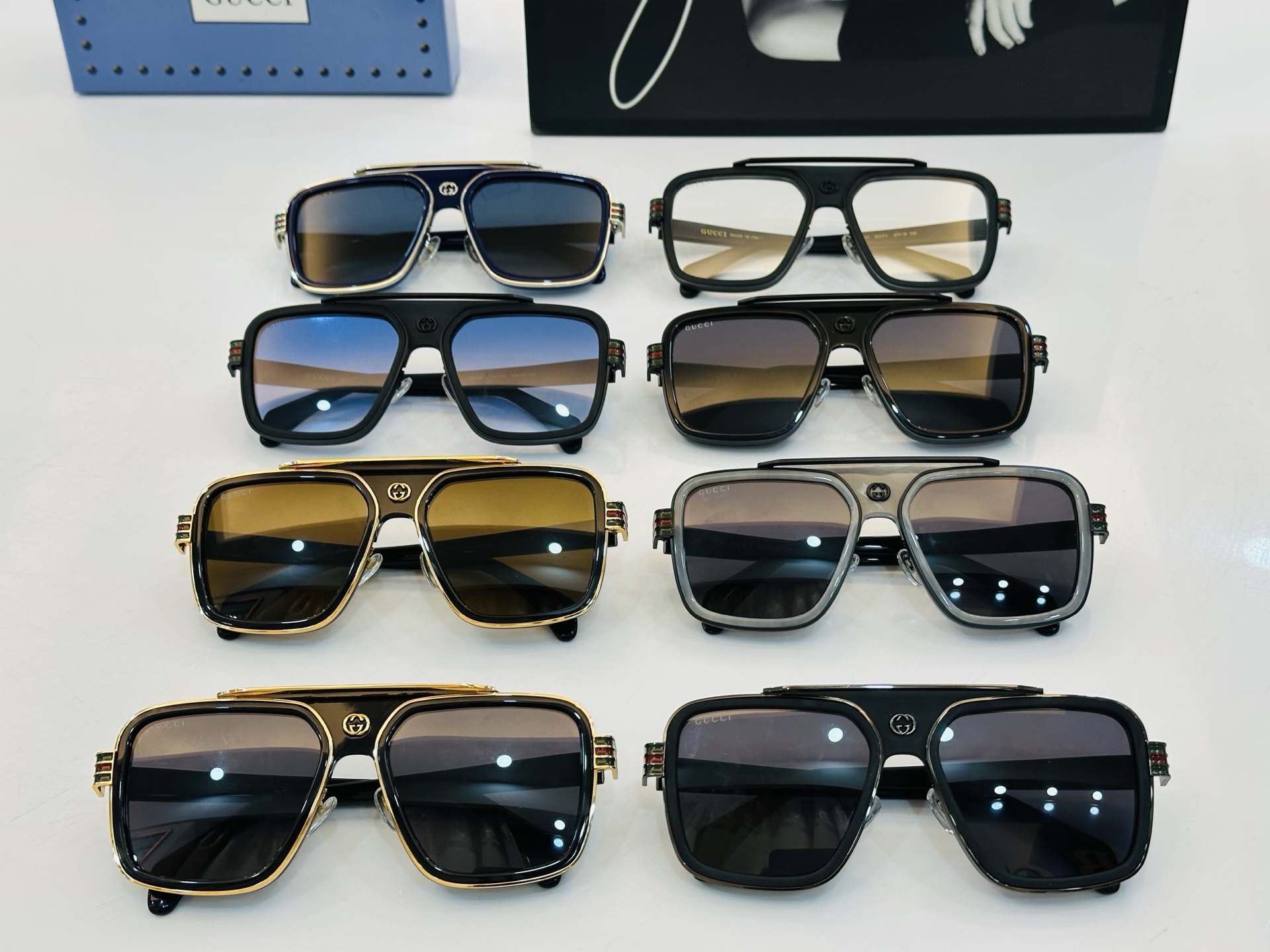 🔺GUCC*🔻 古家GG1607 Size：57口19-145 女士款 墨镜搭配镜框🔝🔝时尚靓丽 K个性