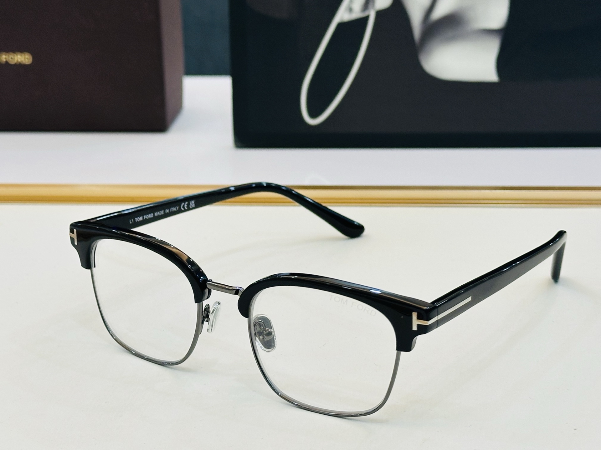 🎉TOM FOR*🎉汤姆家 Model: FT6001 Size：51口21-145 时尚框 板材👓 C