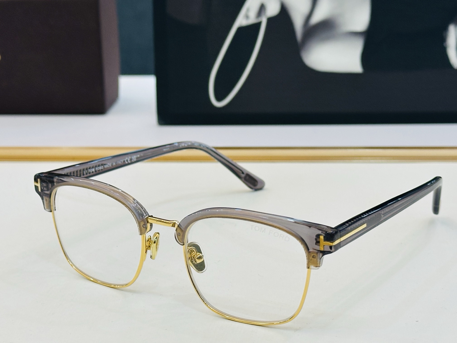 🎉TOM FOR*🎉汤姆家 Model: FT6001 Size：51口21-145 时尚框 板材👓 C