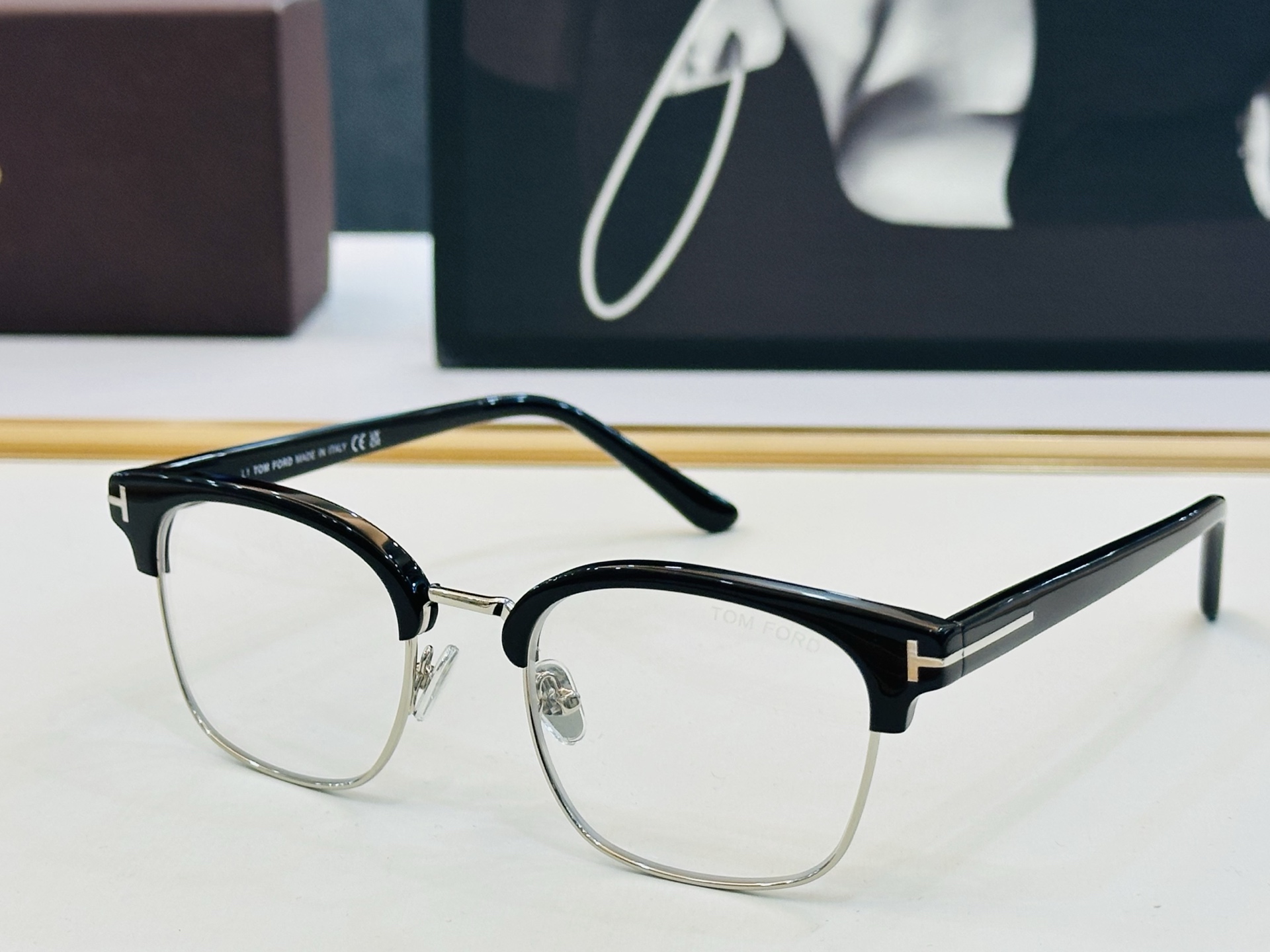 🎉TOM FOR*🎉汤姆家 Model: FT6001 Size：51口21-145 时尚框 板材👓 C