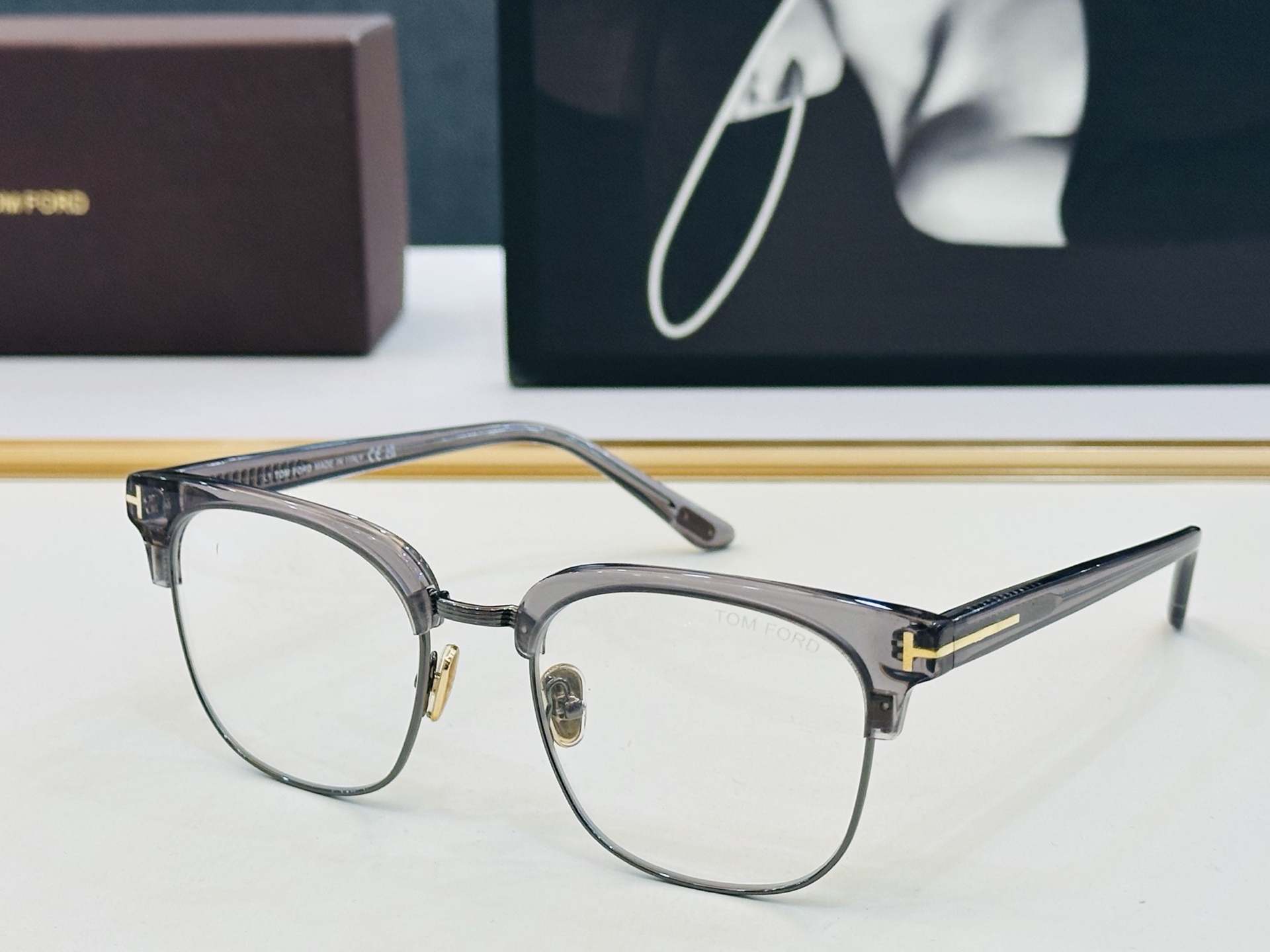 🎉TOM FOR*🎉汤姆家 Model: FT1165 Size：52口20-145 时尚框 板材👓 C