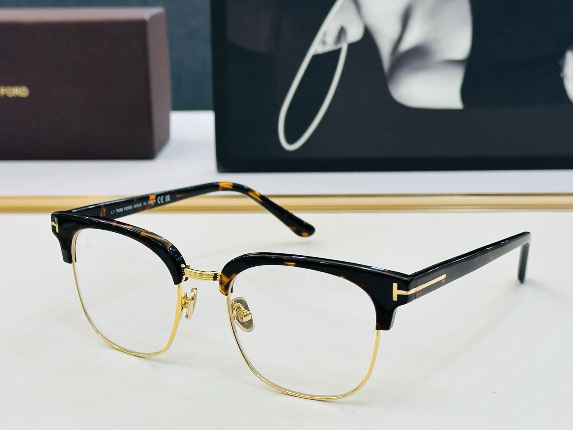 🎉TOM FOR*🎉汤姆家 Model: FT1165 Size：52口20-145 时尚框 板材👓 C