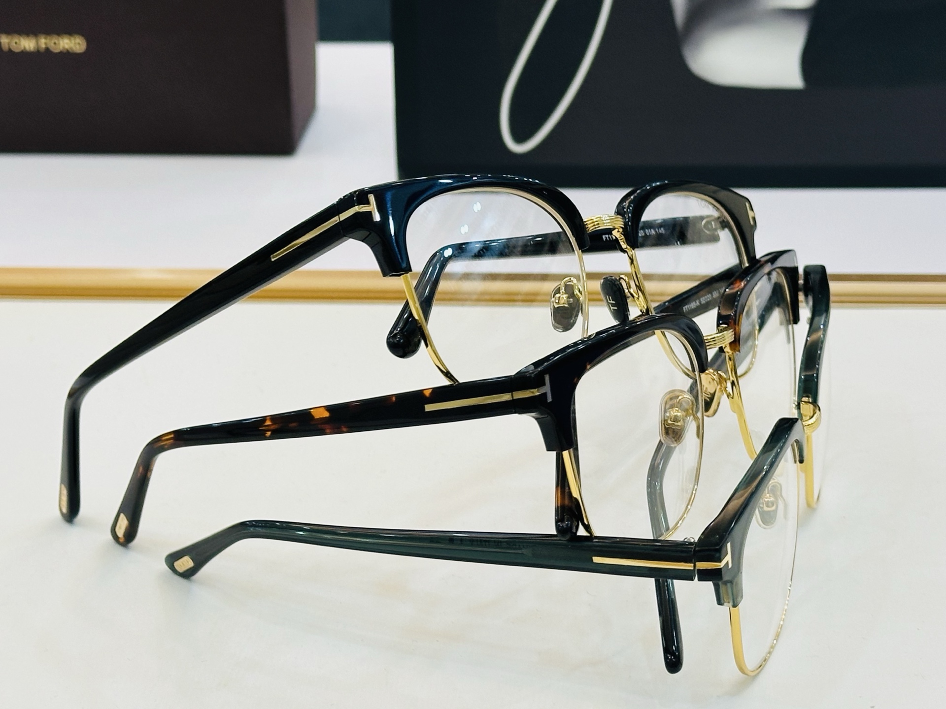 🎉TOM FOR*🎉汤姆家 Model: FT1165 Size：52口20-145 时尚框 板材👓 C