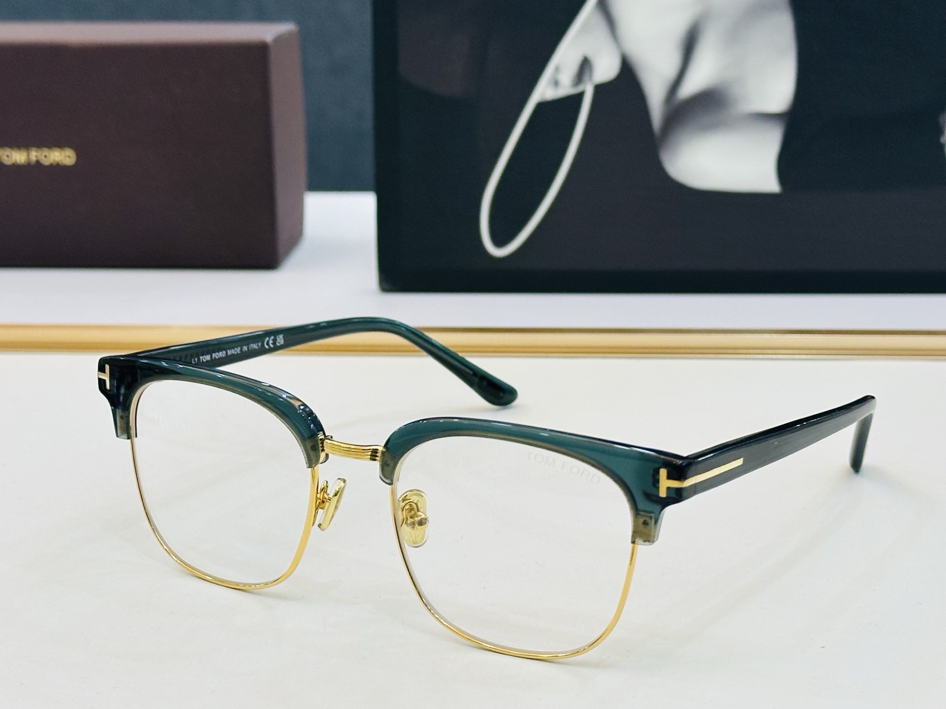 🎉TOM FOR*🎉汤姆家 Model: FT1165 Size：52口20-145 时尚框 板材👓 C