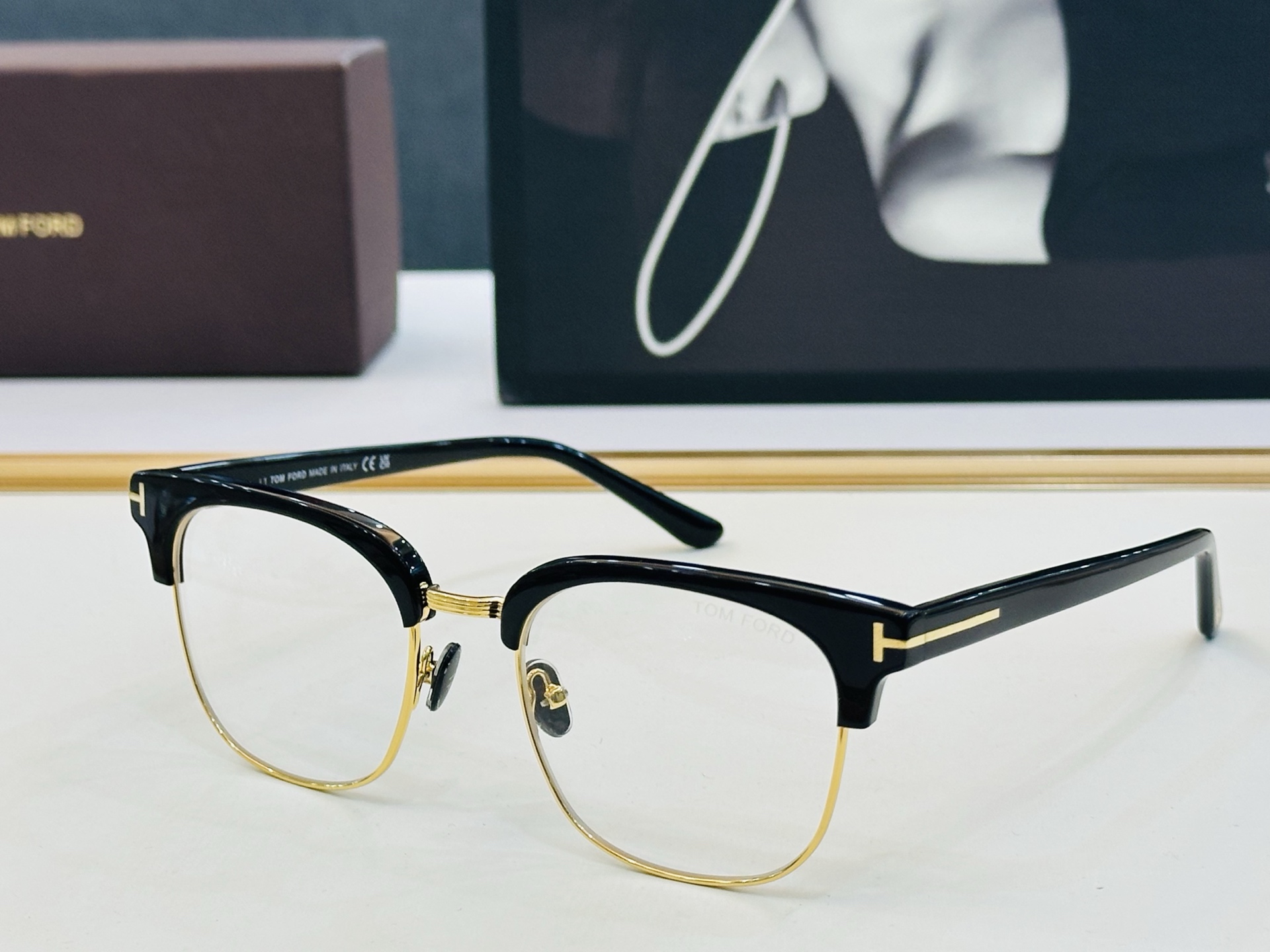 🎉TOM FOR*🎉汤姆家 Model: FT1165 Size：52口20-145 时尚框 板材👓 C