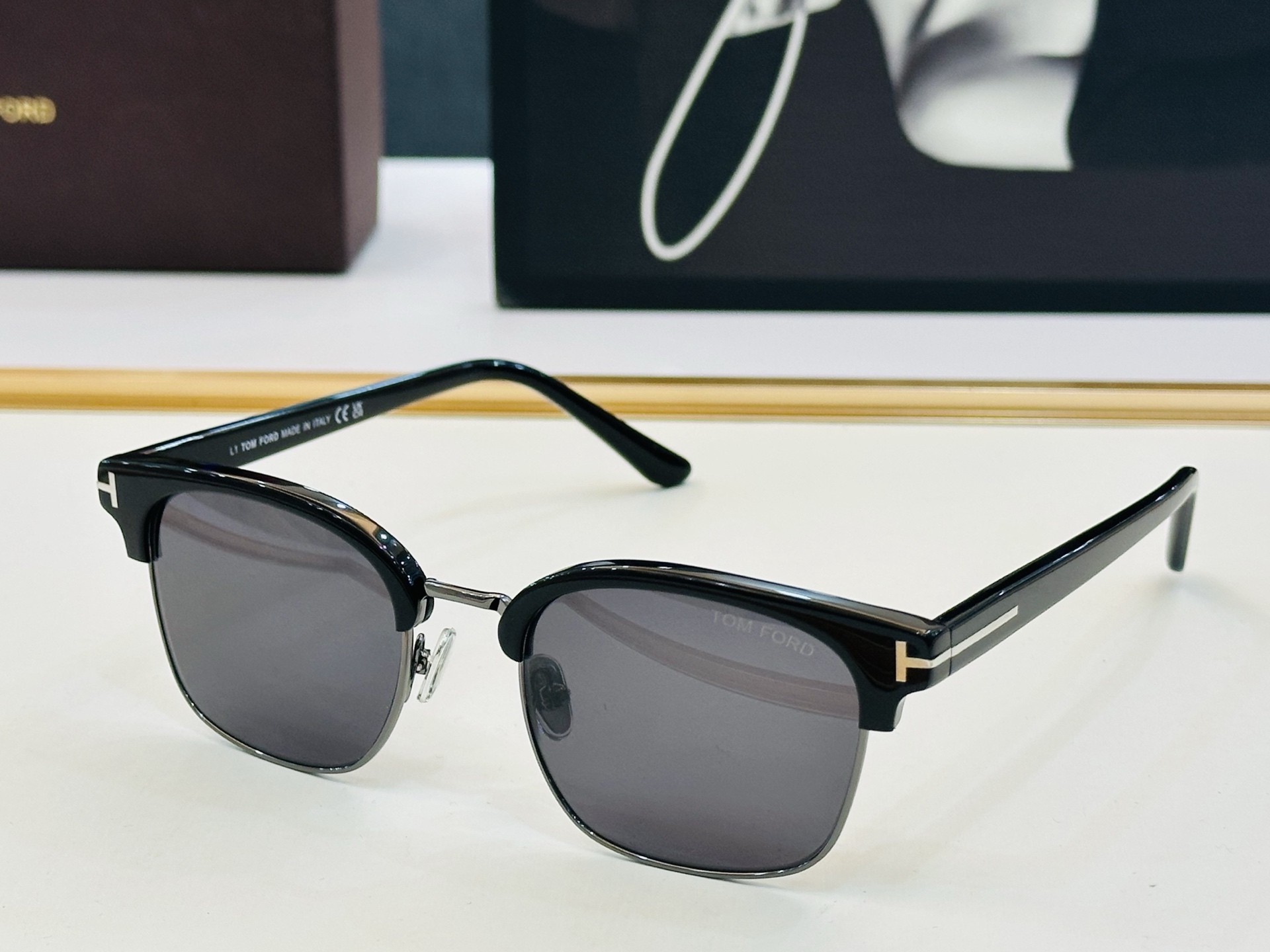 🎉TOM FOR*🎉汤姆家 Model: FT6001 Size：51口21-145 时尚框 板材👓 C