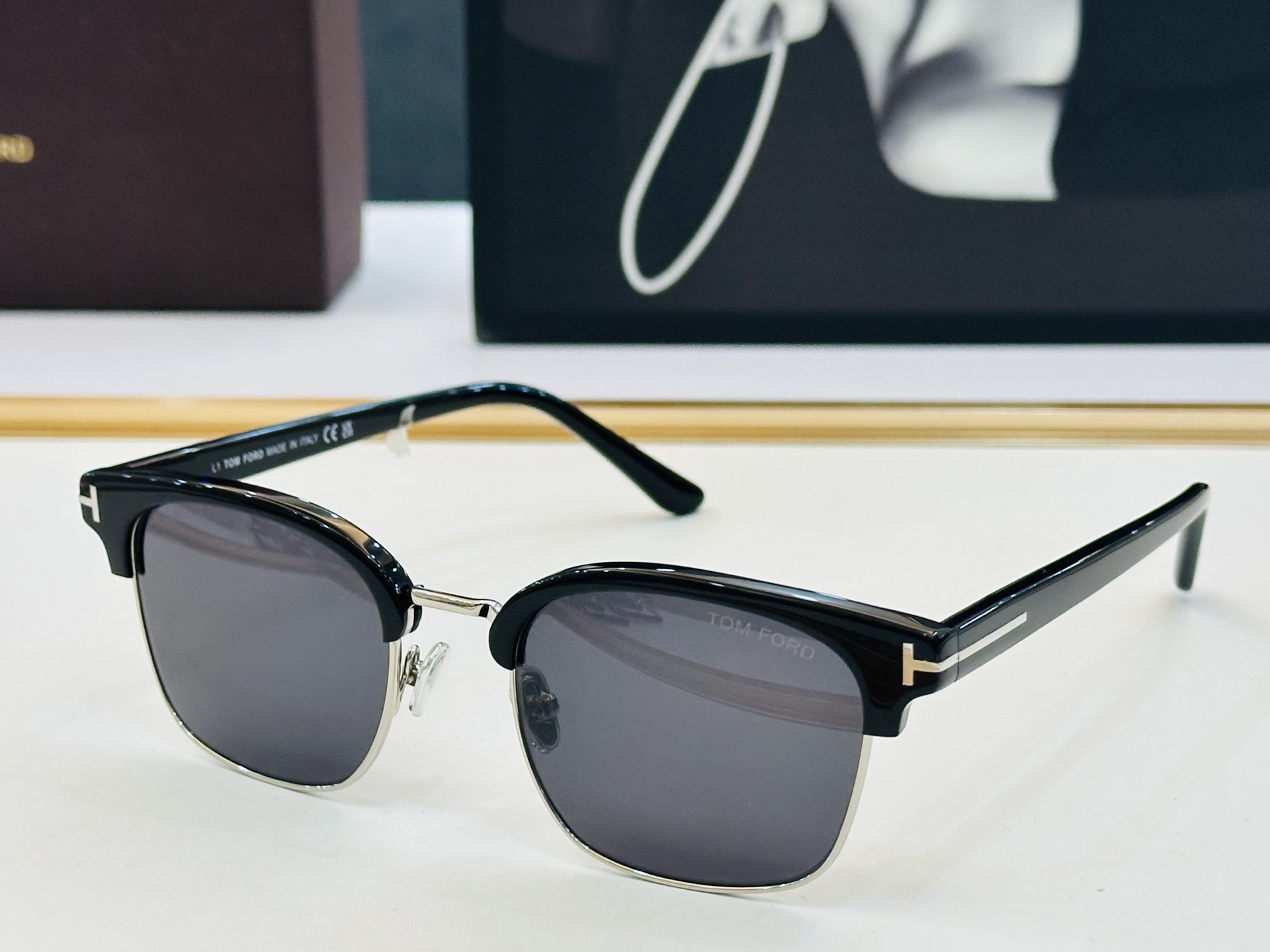 🎉TOM FOR*🎉汤姆家 Model: FT6001 Size：51口21-145 时尚框 板材👓 C