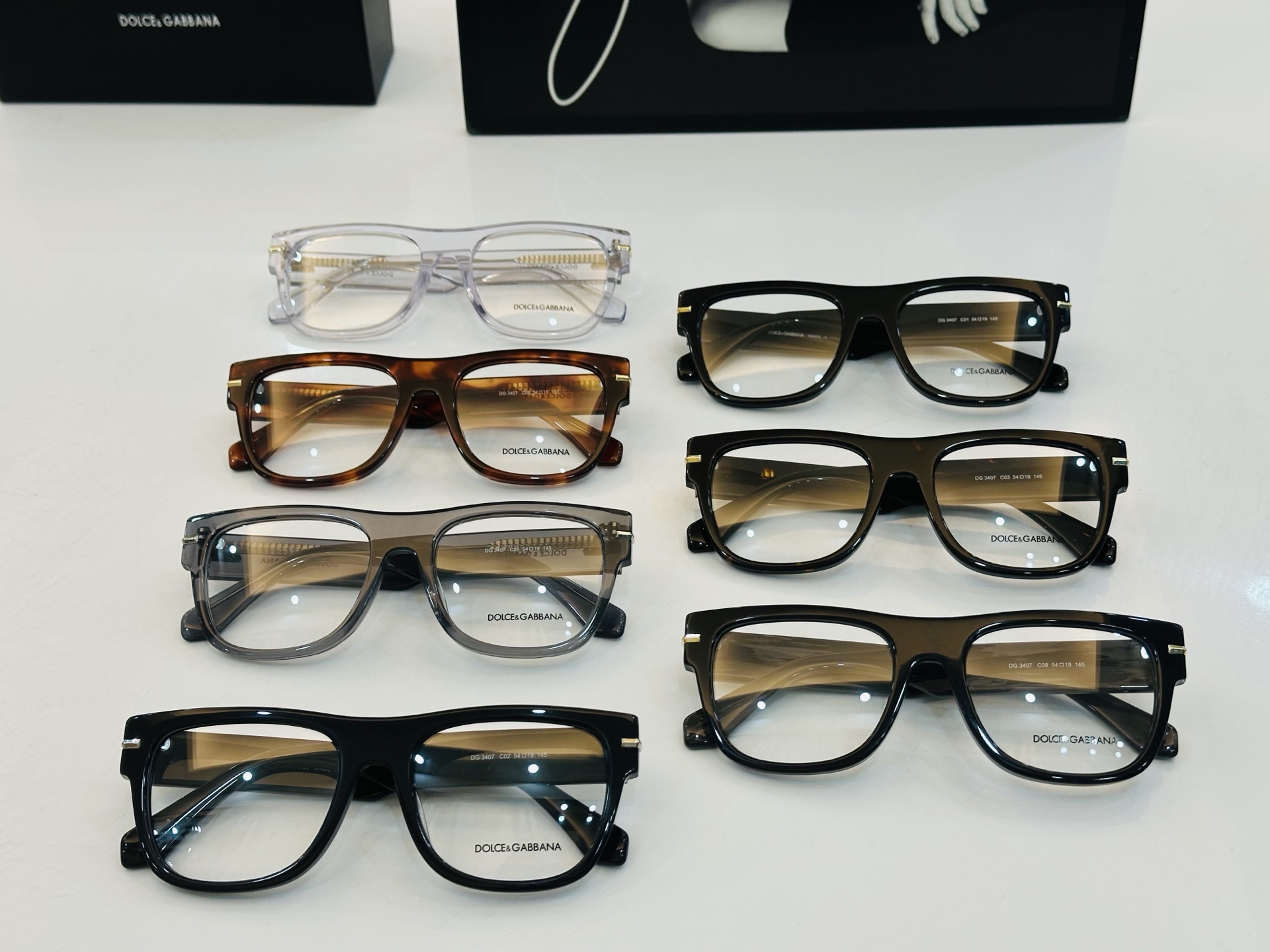 DOLCE&GABBANA* 杜家 DG3407 近视眼镜架 size：54口19-145 质量杠杠的 