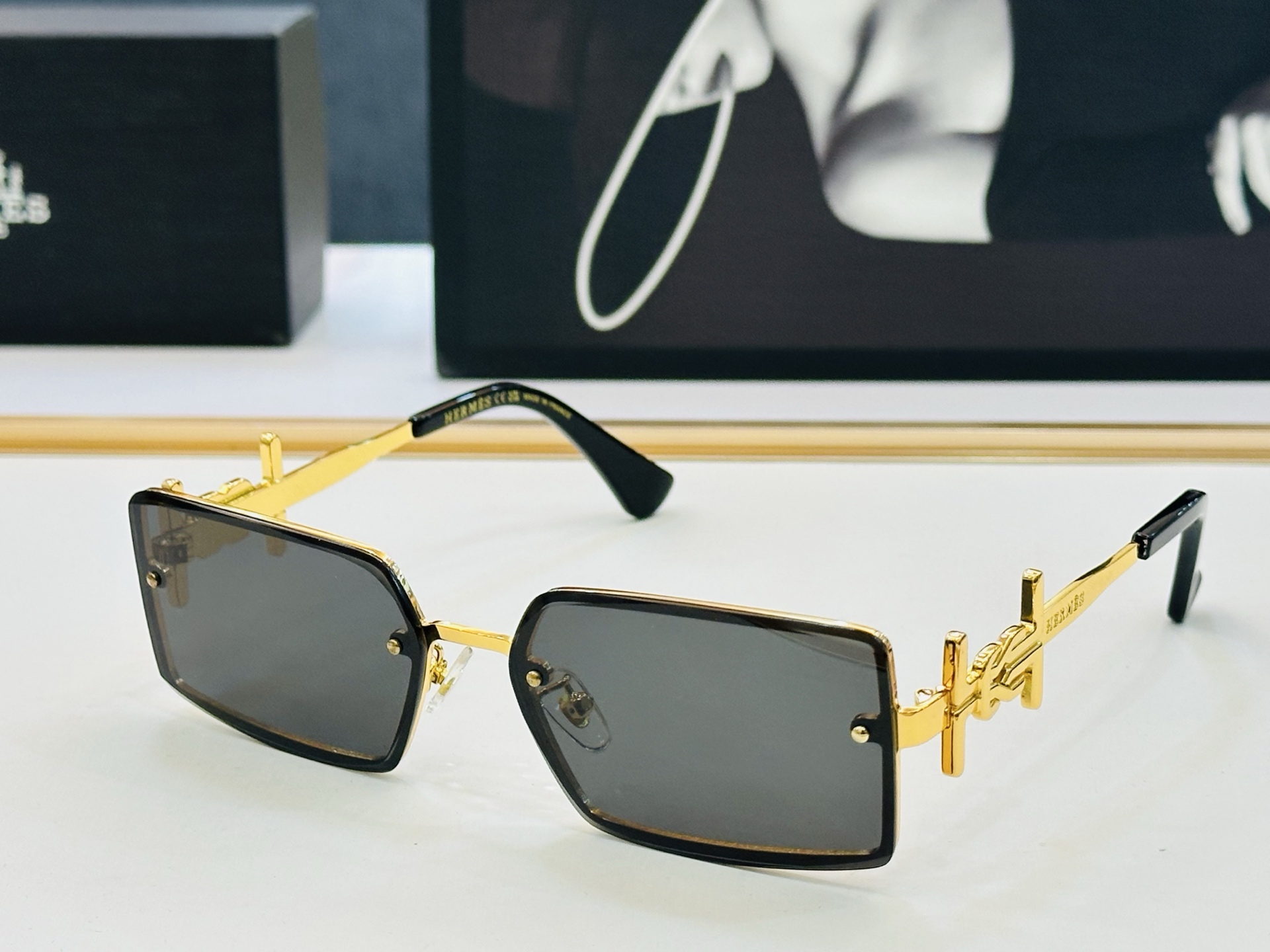 爱马仕 网红款 9716 Size：60口16-145 👏🎉超级经典 高品质墨镜🎈色][色] 倍戴豪无压