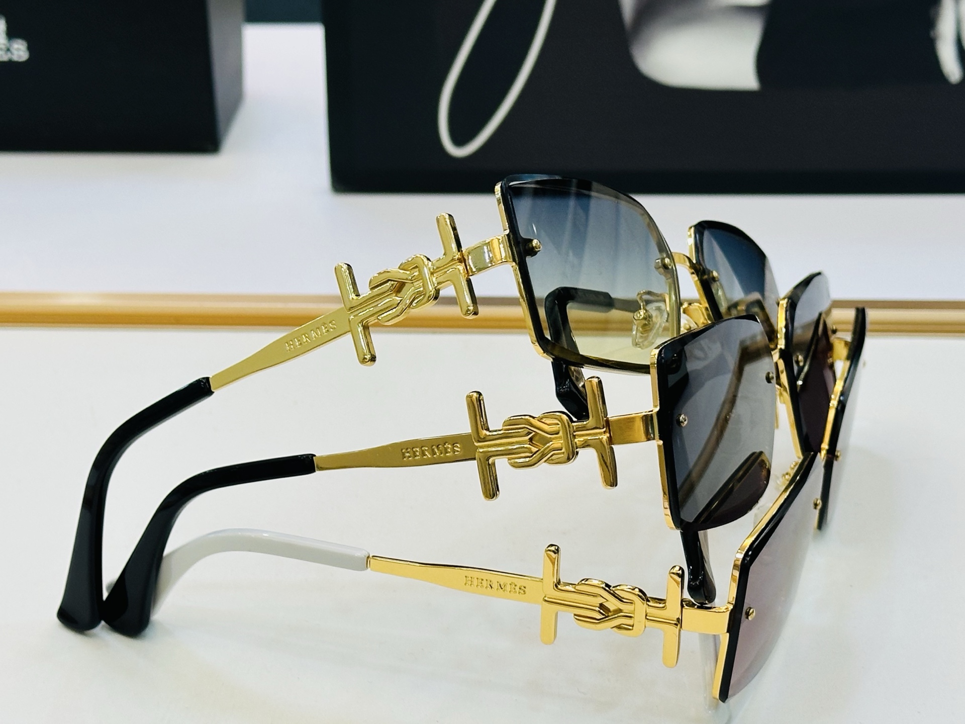 爱马仕 网红款 9716 Size：60口16-145 👏🎉超级经典 高品质墨镜🎈色][色] 倍戴豪无压