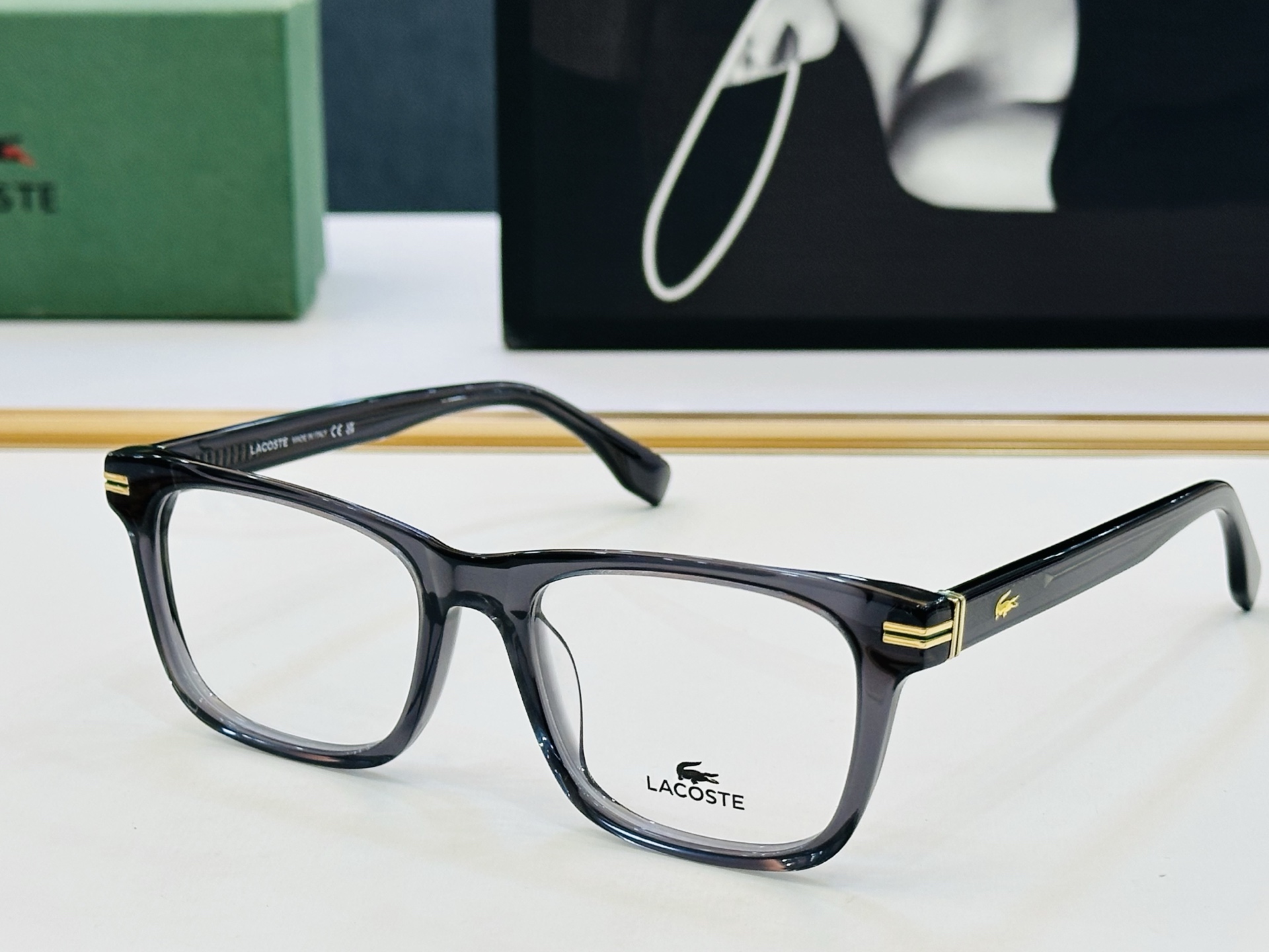 🆕 鳄鱼 LACOSTE 最新款L6050 Size：54口19-145 💫💫时尚舒适 💍Z超轻 配光架