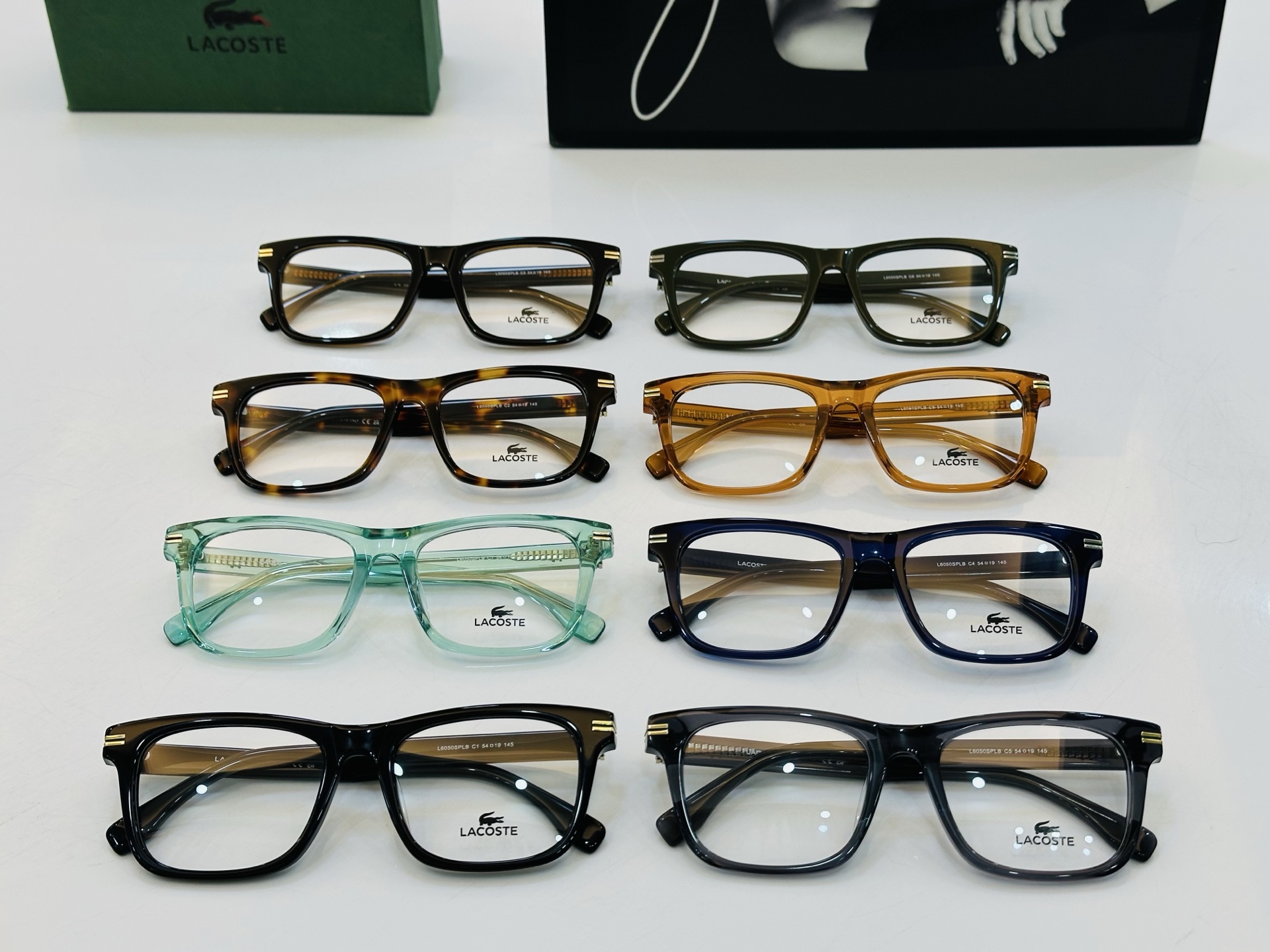 🆕 鳄鱼 LACOSTE 最新款L6050 Size：54口19-145 💫💫时尚舒适 💍Z超轻 配光架